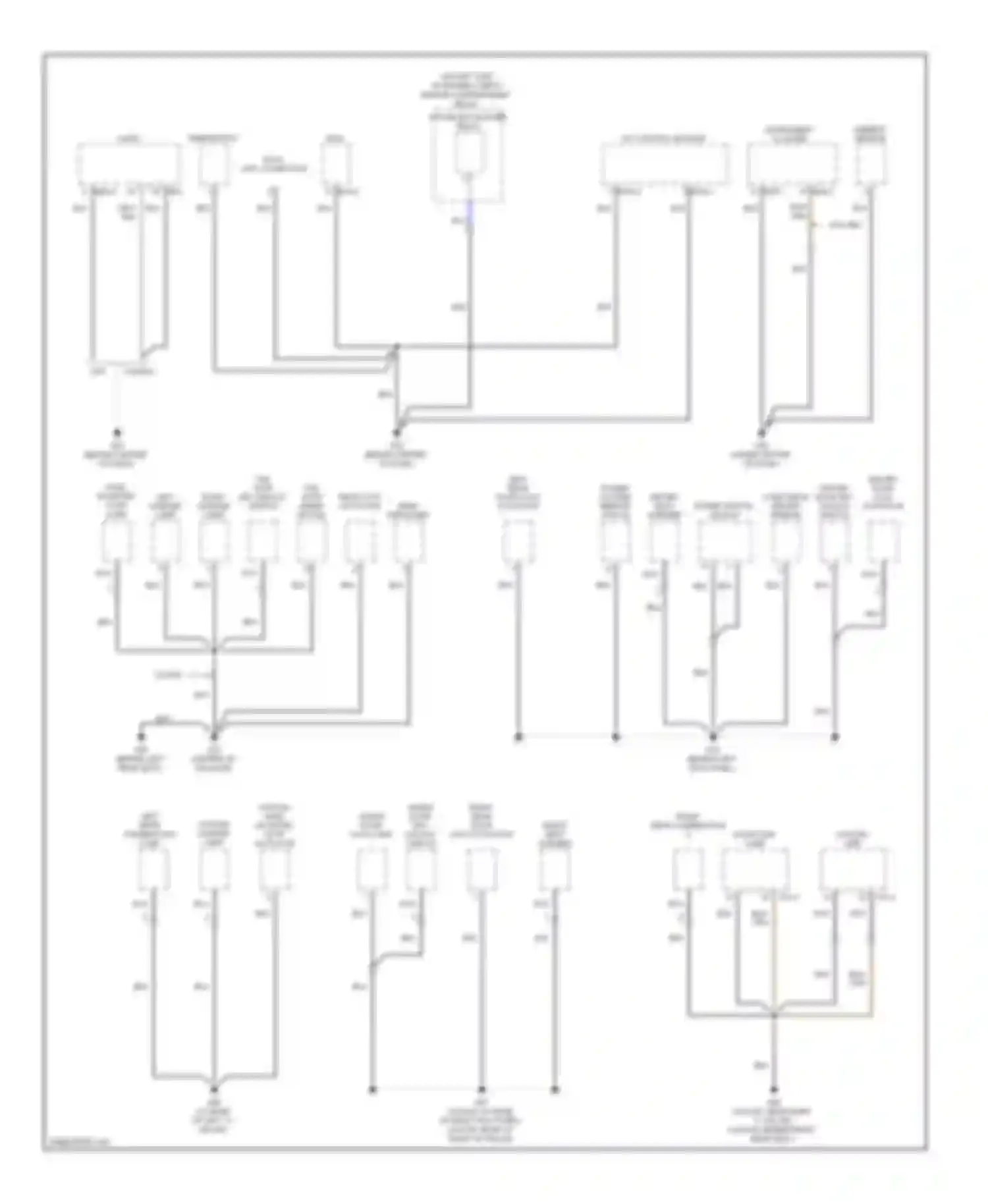 Accent Hyundai III (2006-2011): Ground distribution circuit (1 of 3)