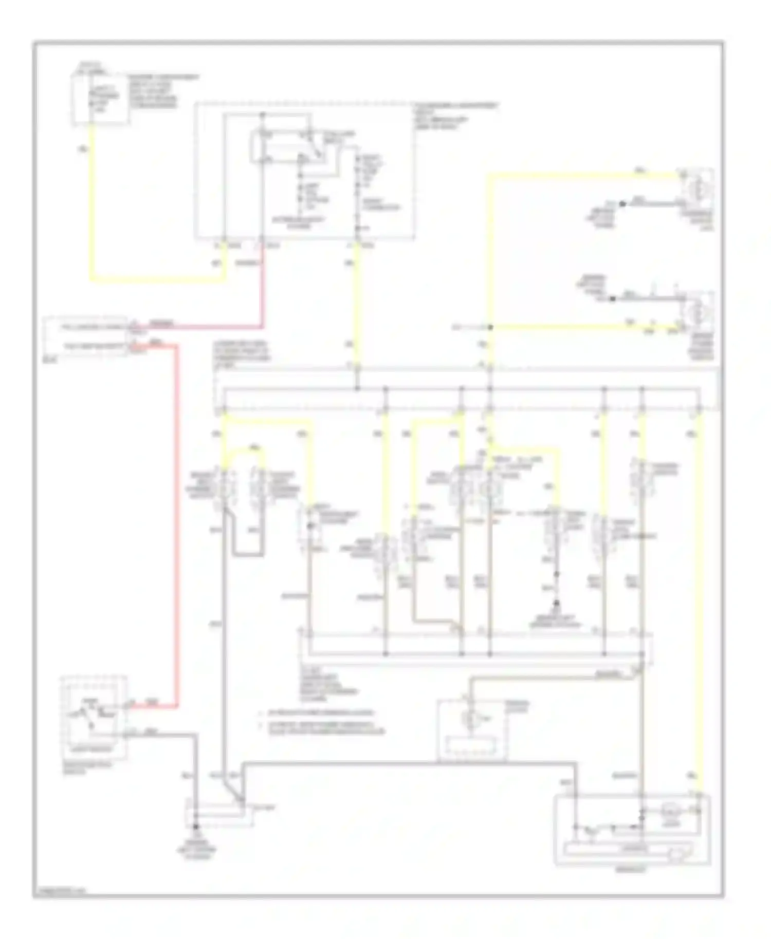 Accent Hyundai III (2006-2011): Instrument illumination circuit