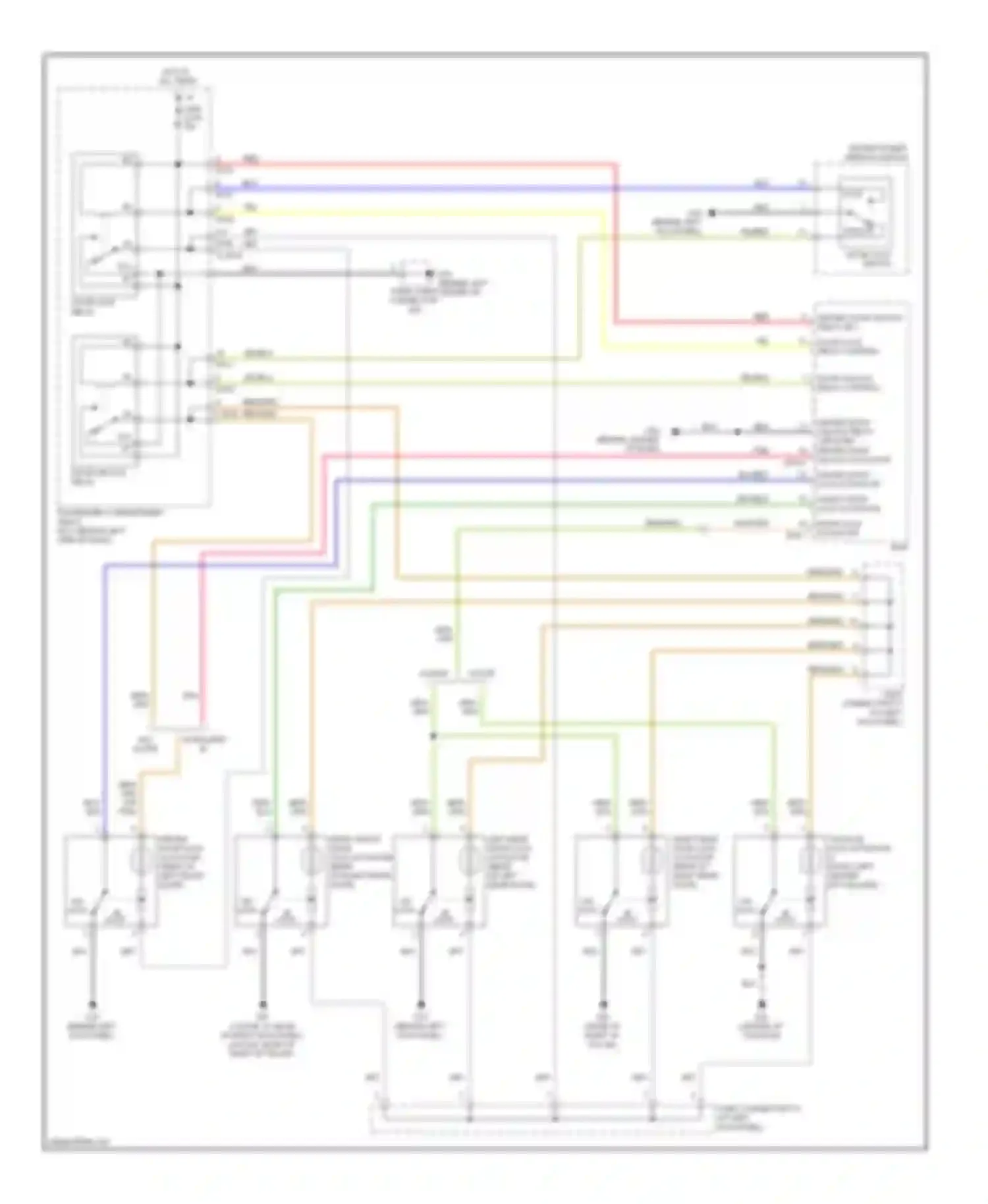 Accent Hyundai III (2006-2011): Power door locks circuit