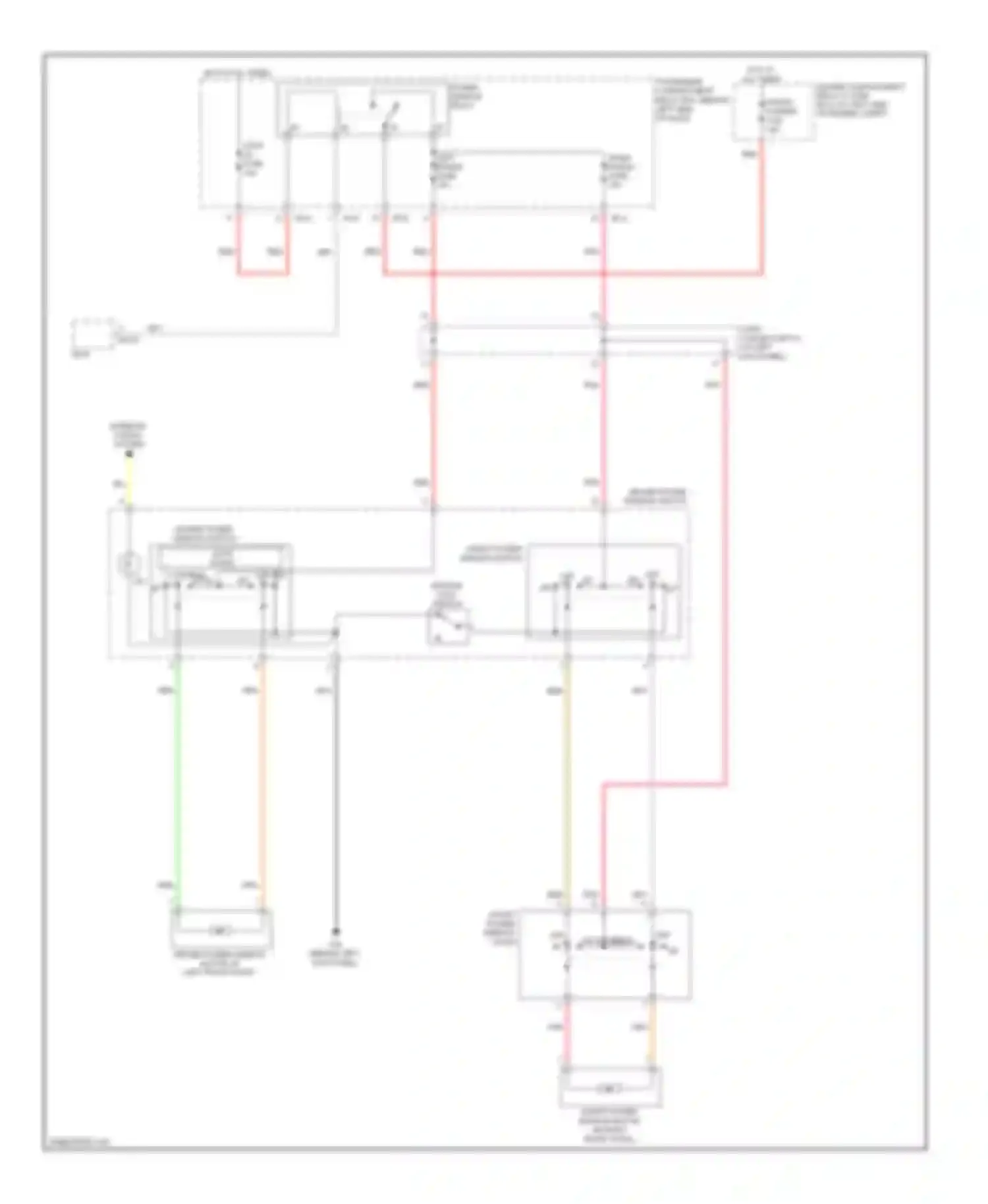 Accent Hyundai III (2006-2011): Power windows circuit, 3 door