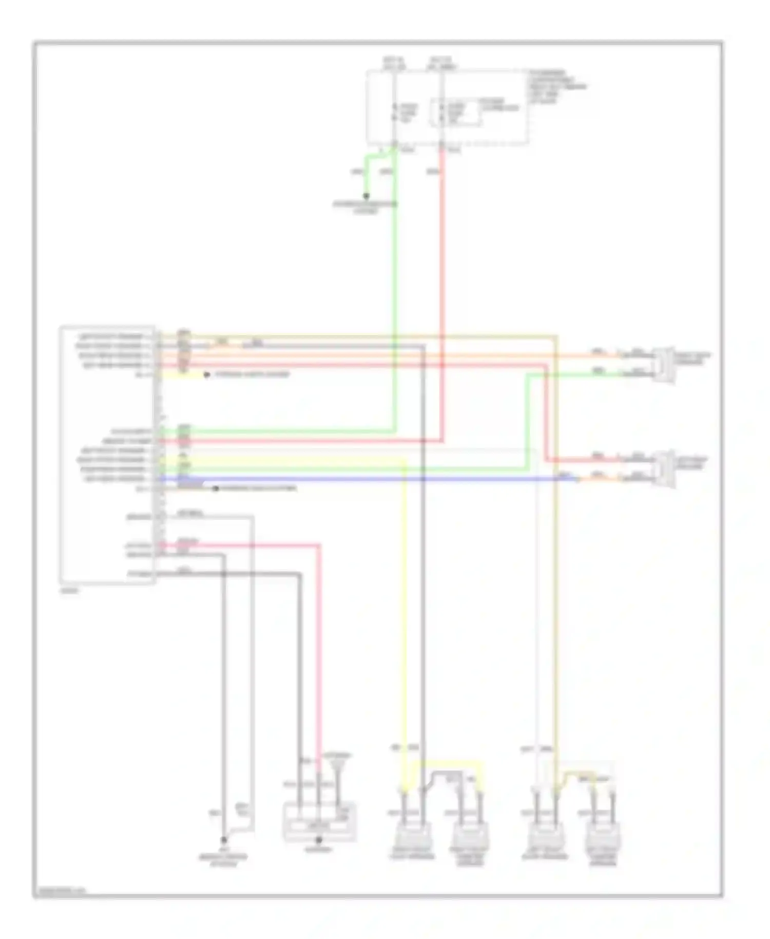 Accent Hyundai III (2006-2011): Radio circuit, canada without amplifier
