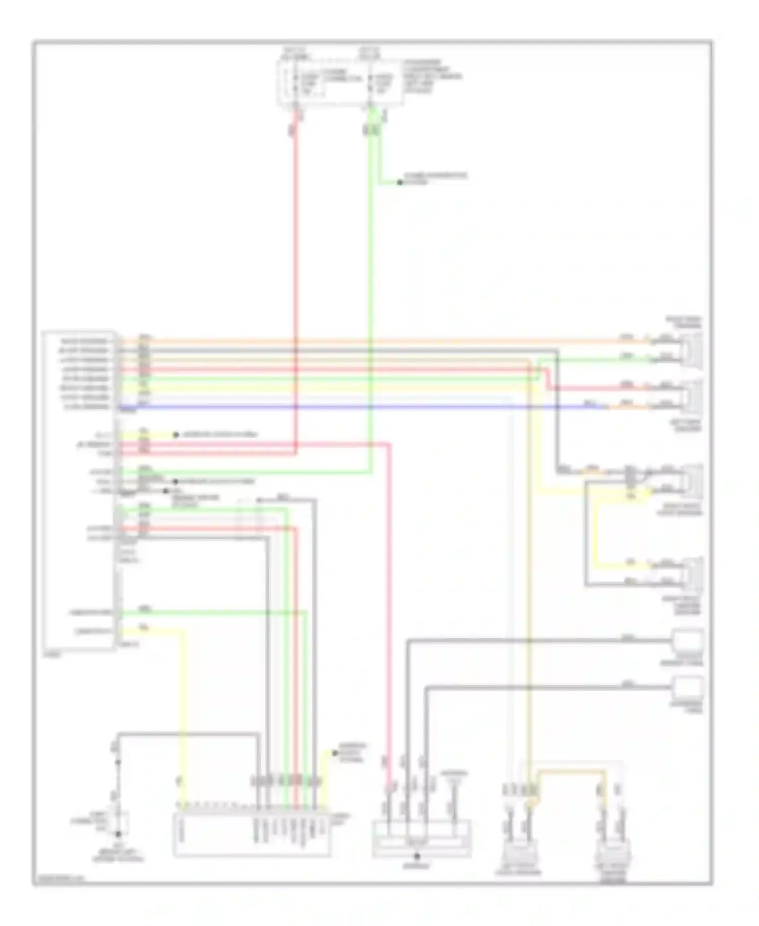 Accent Hyundai III (2006-2011): Radio circuit, usa without amplifier