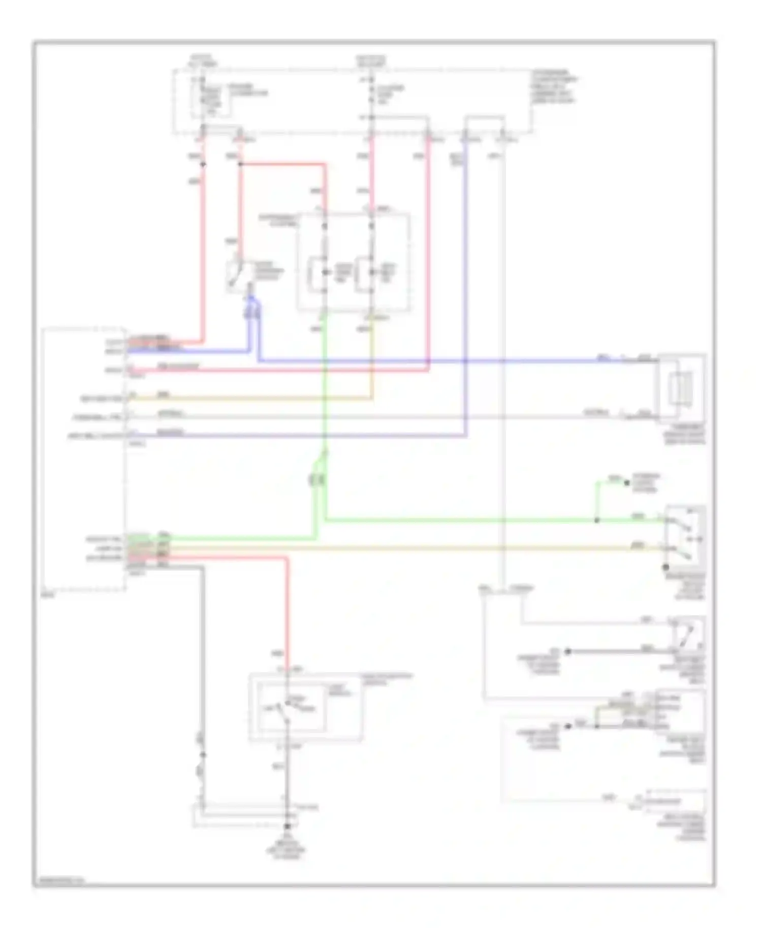Accent Hyundai III (2006-2011): Chime circuit