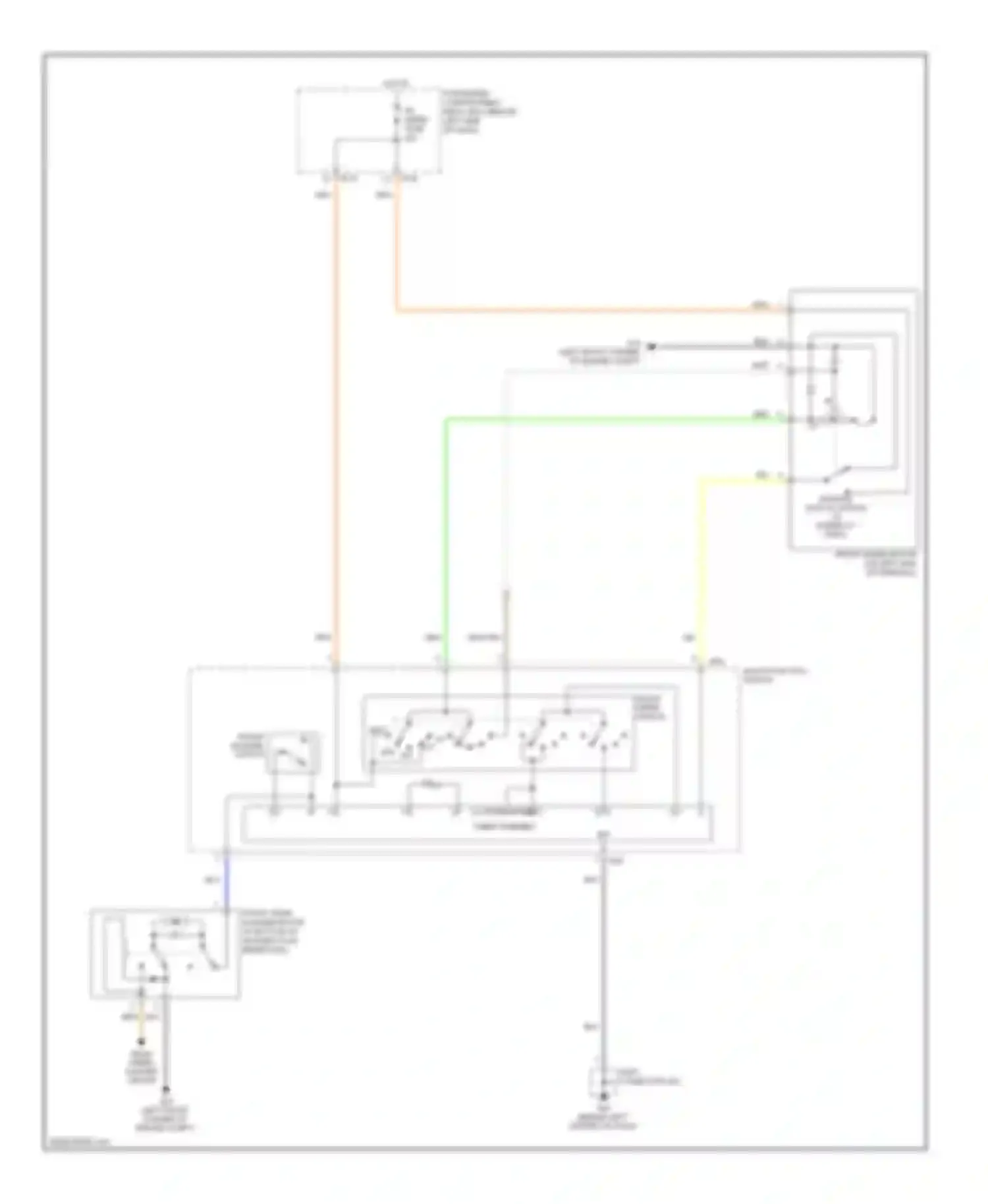 Accent Hyundai III (2006-2011): Front wiper/washer circuit