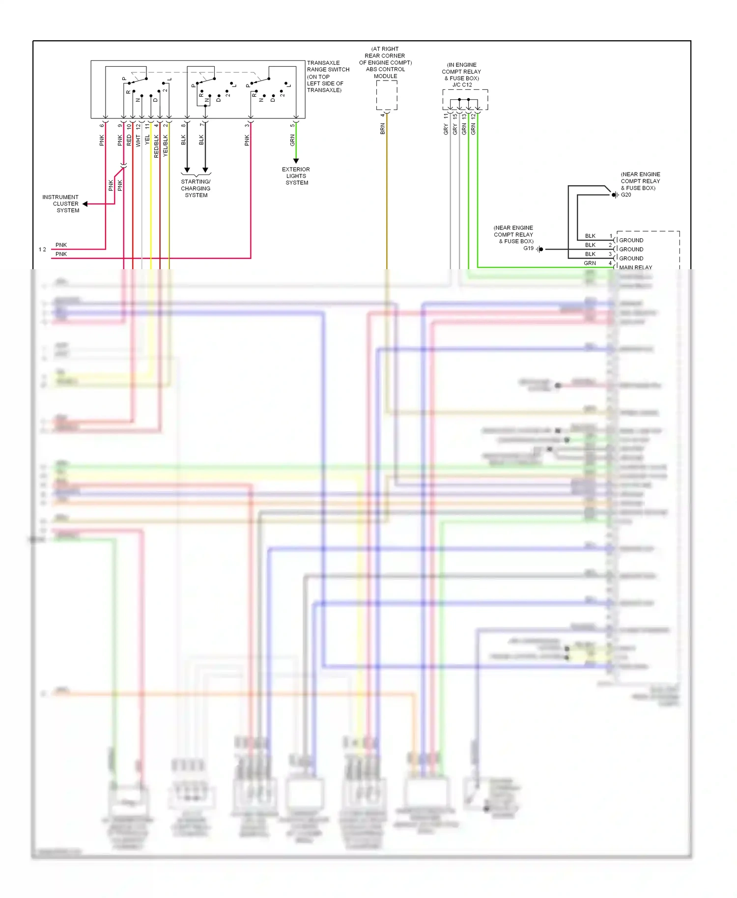 Wiring diagram blk/org for Hyundai Accent III (2006-2011) (8 of 20)