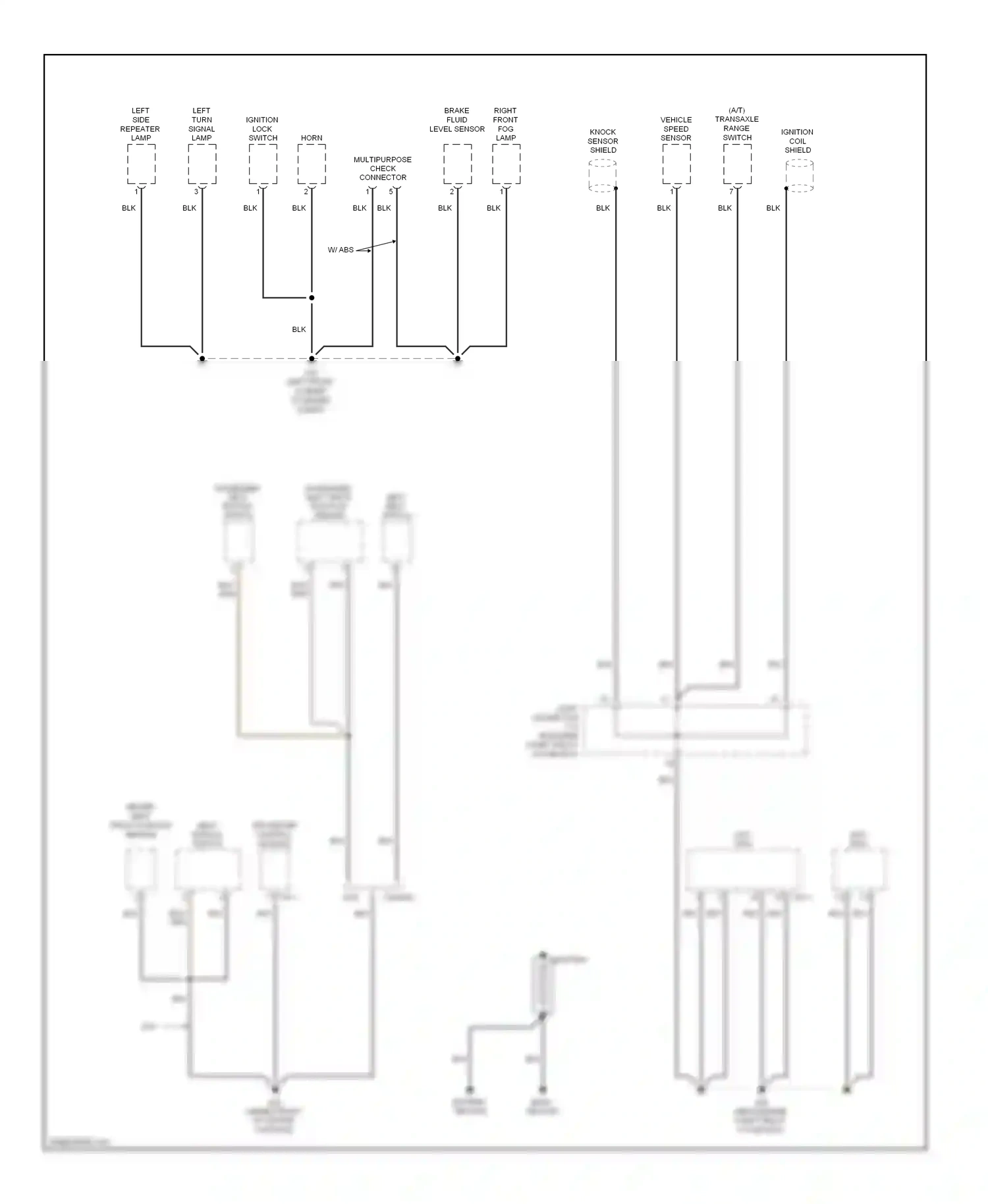 Wiring diagram knock sensor shield for Hyundai Accent III (2006-2011) (1 of 1)