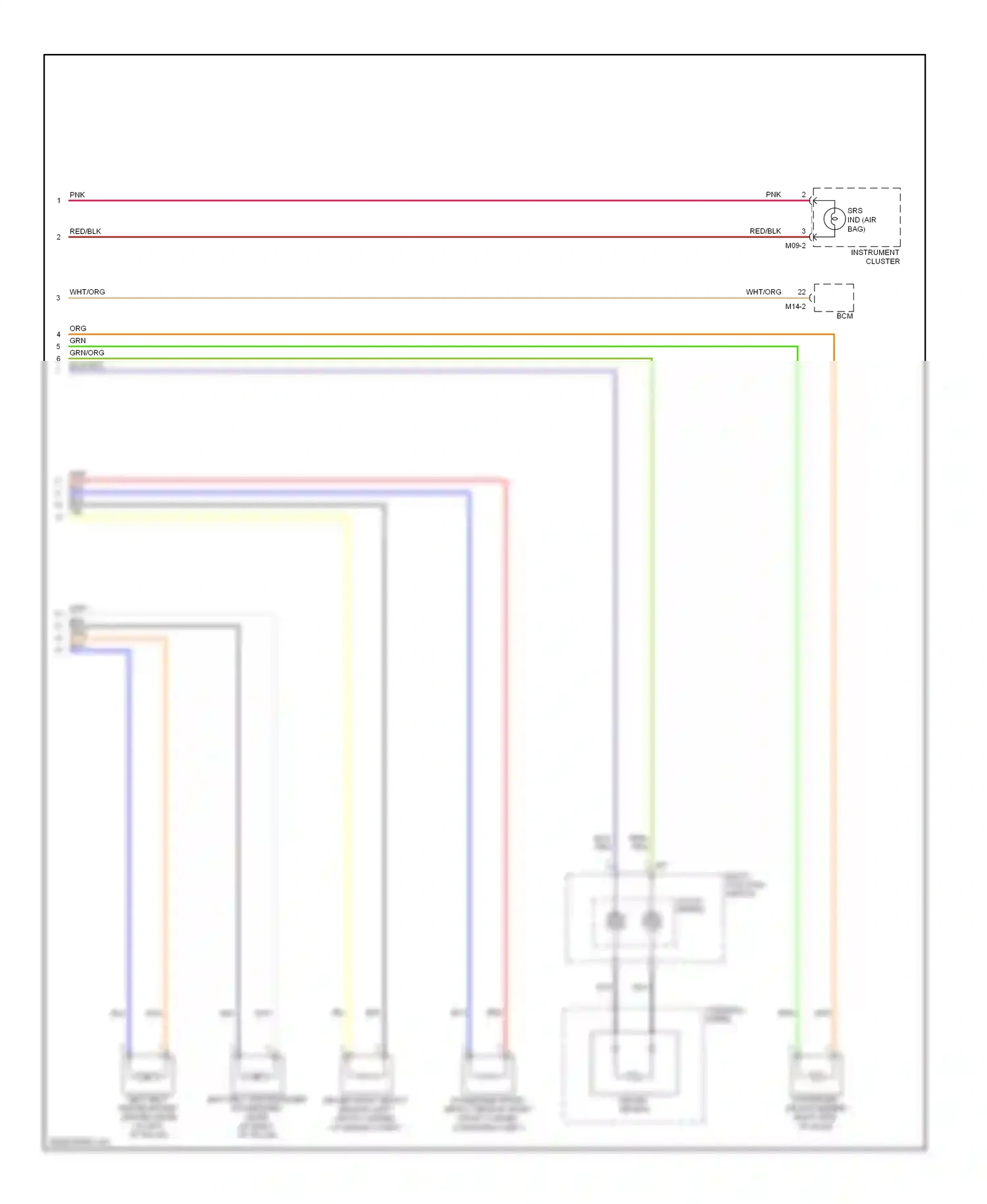 Wiring diagram multi- function switch for Hyundai Accent III (2006-2011) (9 of 13)