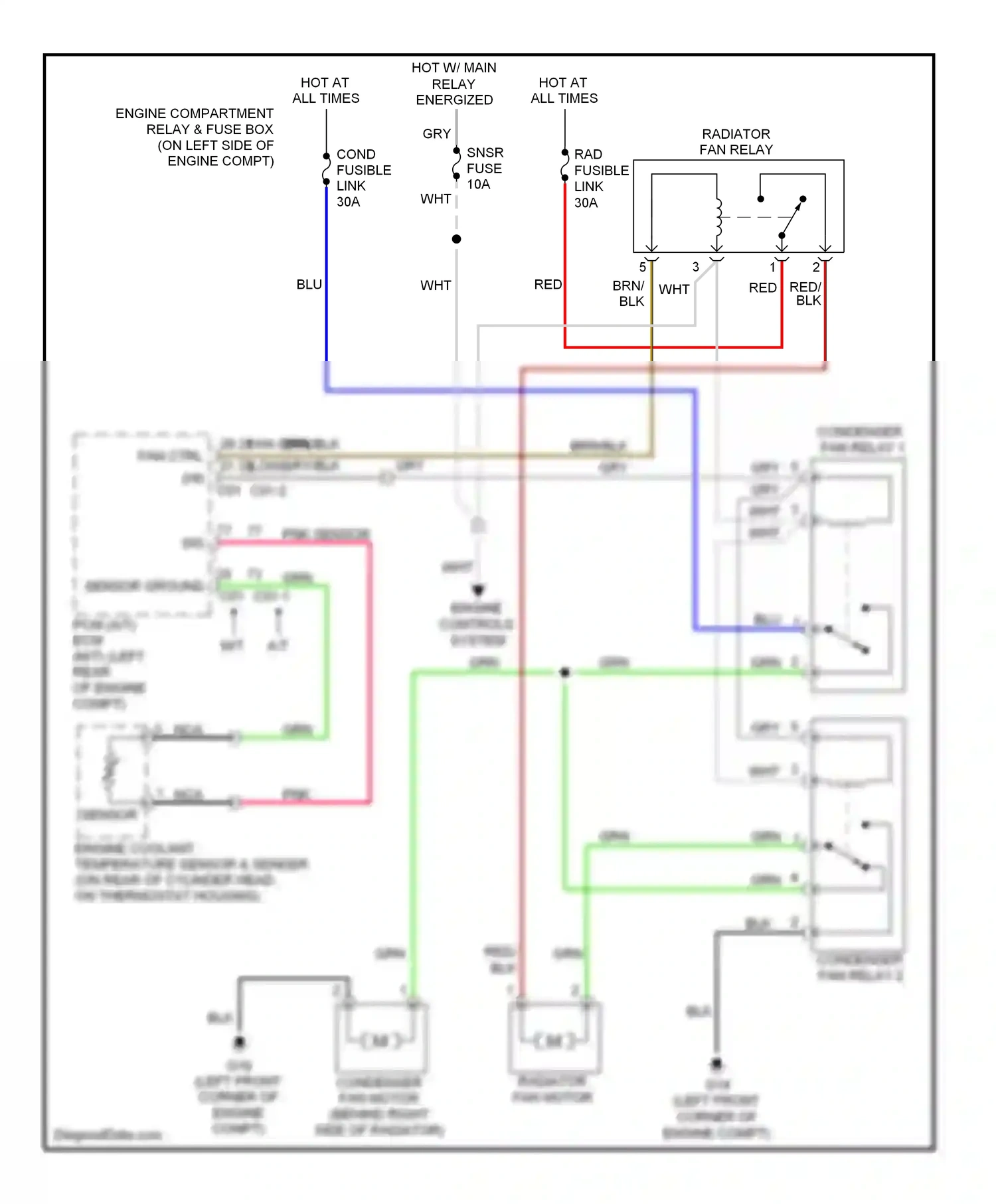 Hyundai Accent III (2006-2011) sensor wiring diagram  (1 of 3)