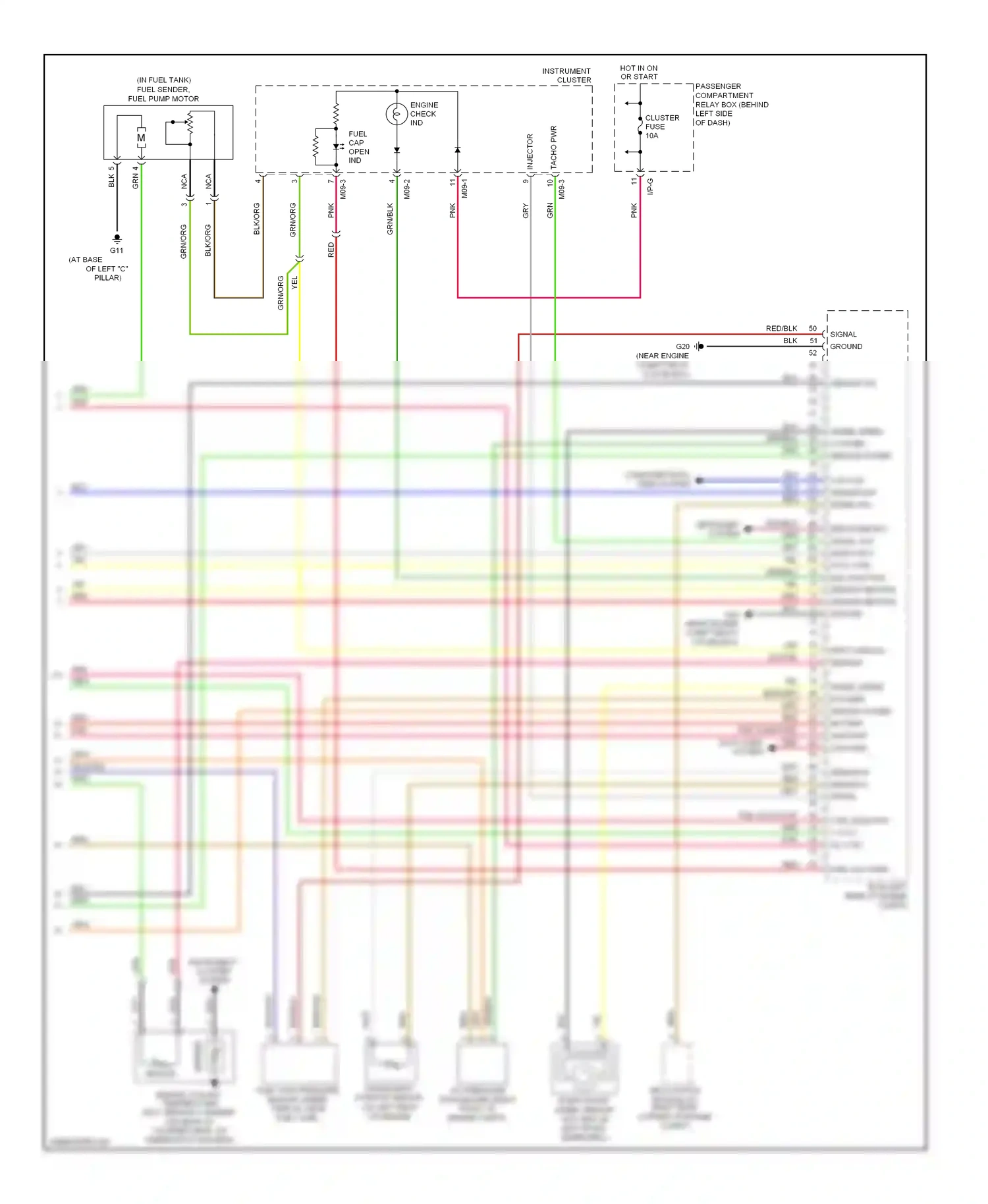 Hyundai Accent III (2006-2011) sensor wiring diagram  (3 of 3)