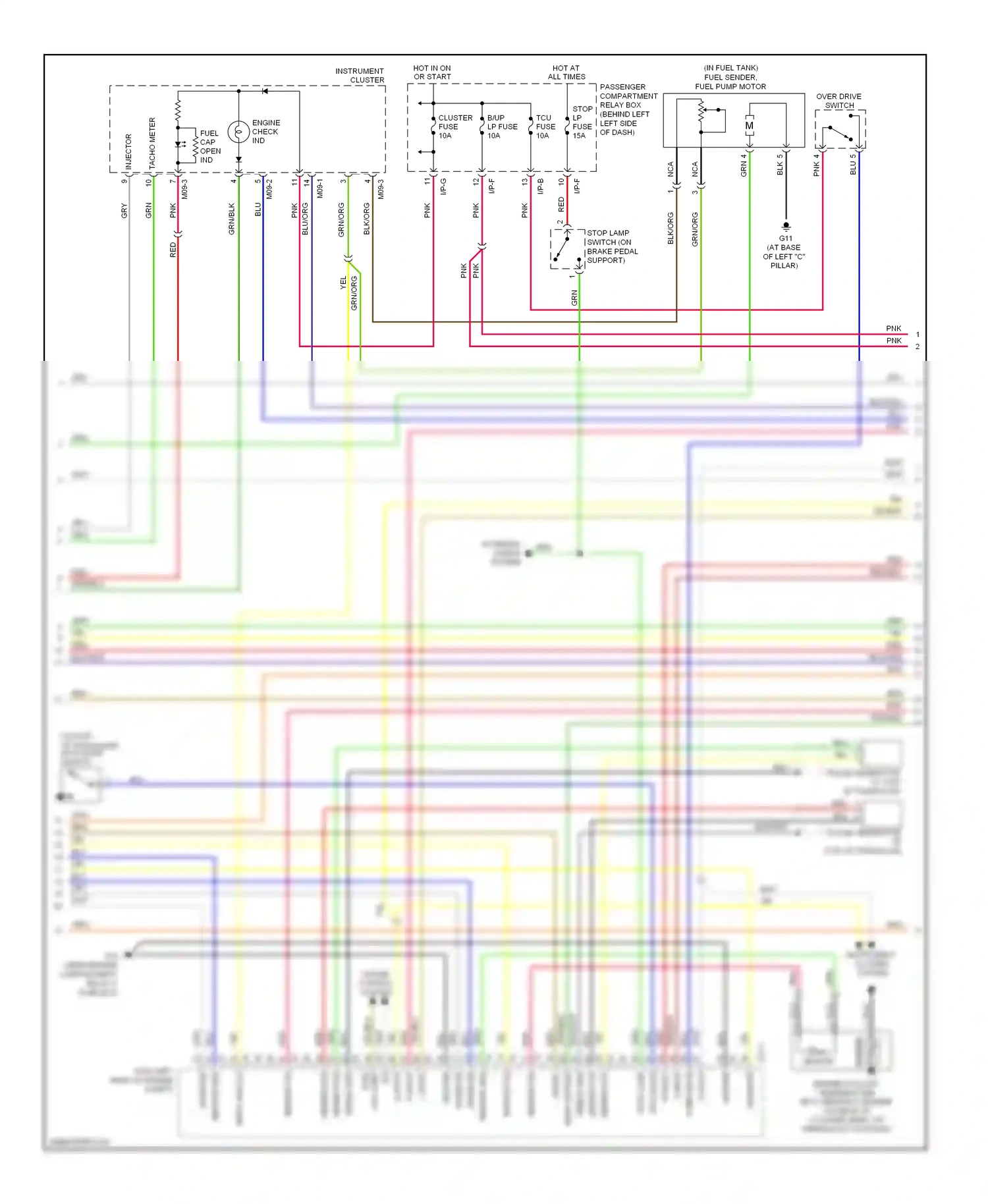 Hyundai Accent III (2006-2011) sensor wiring diagram  (2 of 3)