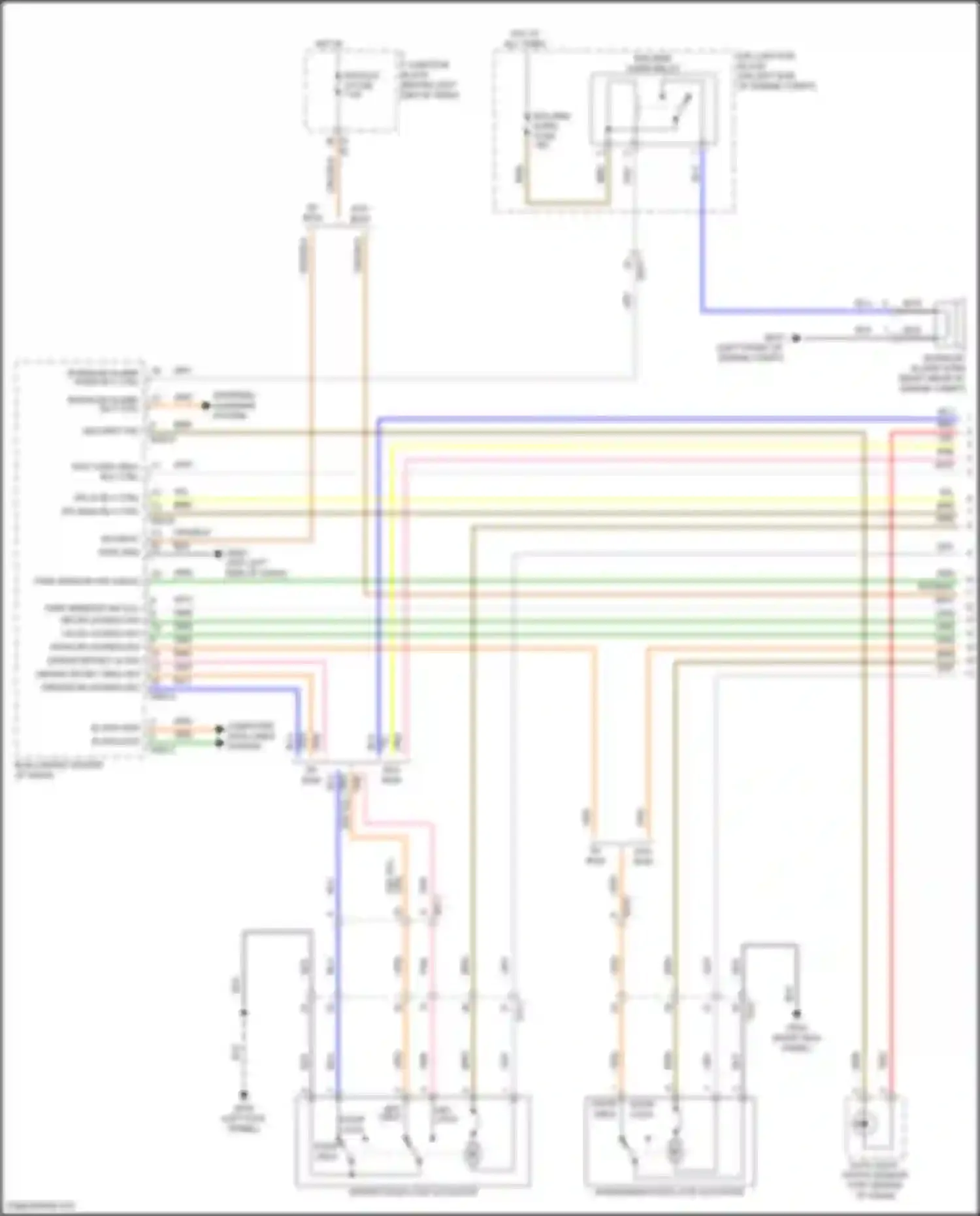Accent Hyundai V facelift (2020-2024): Forced entry circuit (1 of 3)