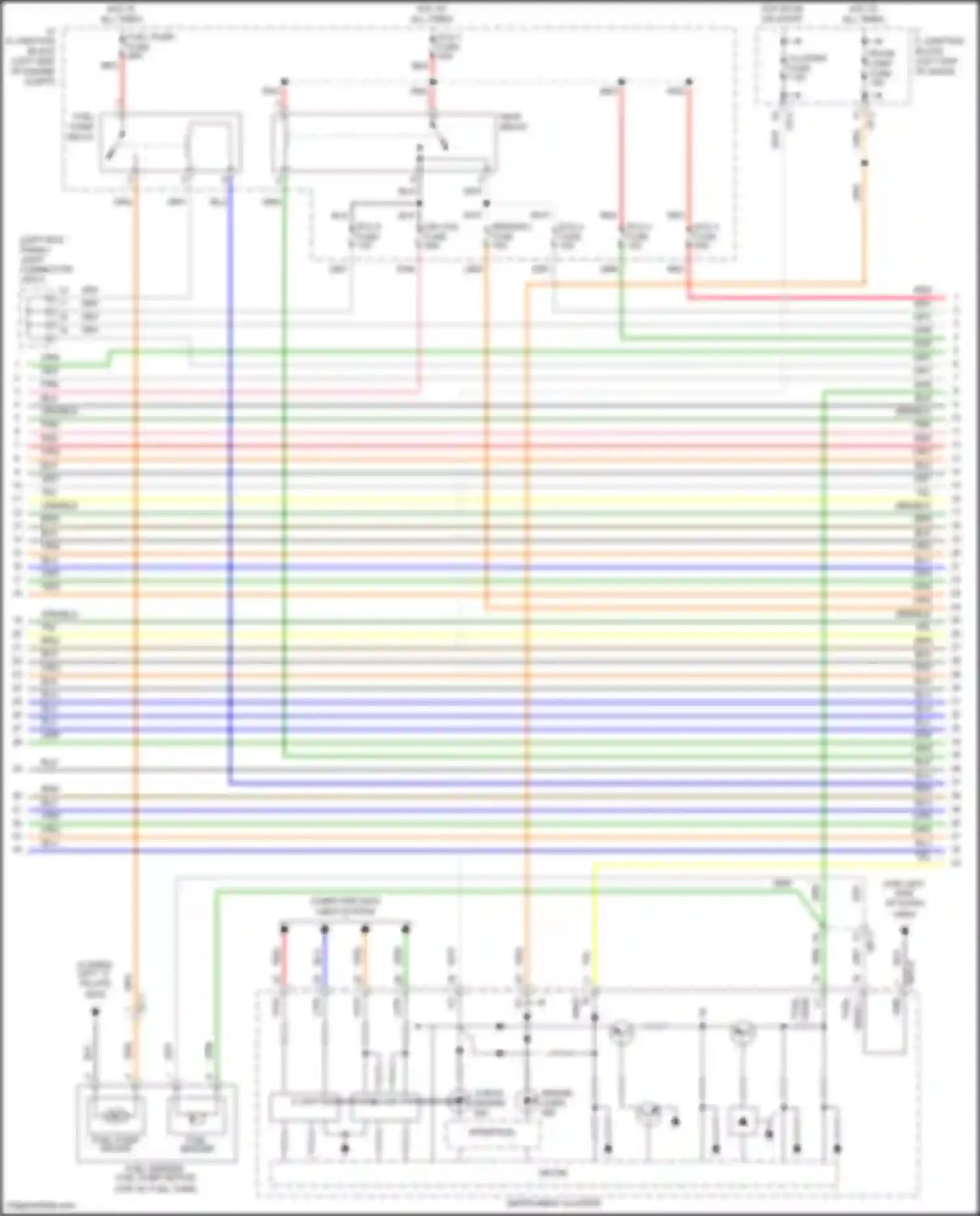 Accent Hyundai V facelift (2020-2024): Wiring diagram engine performance 1.6l, a/t (3 of 7)