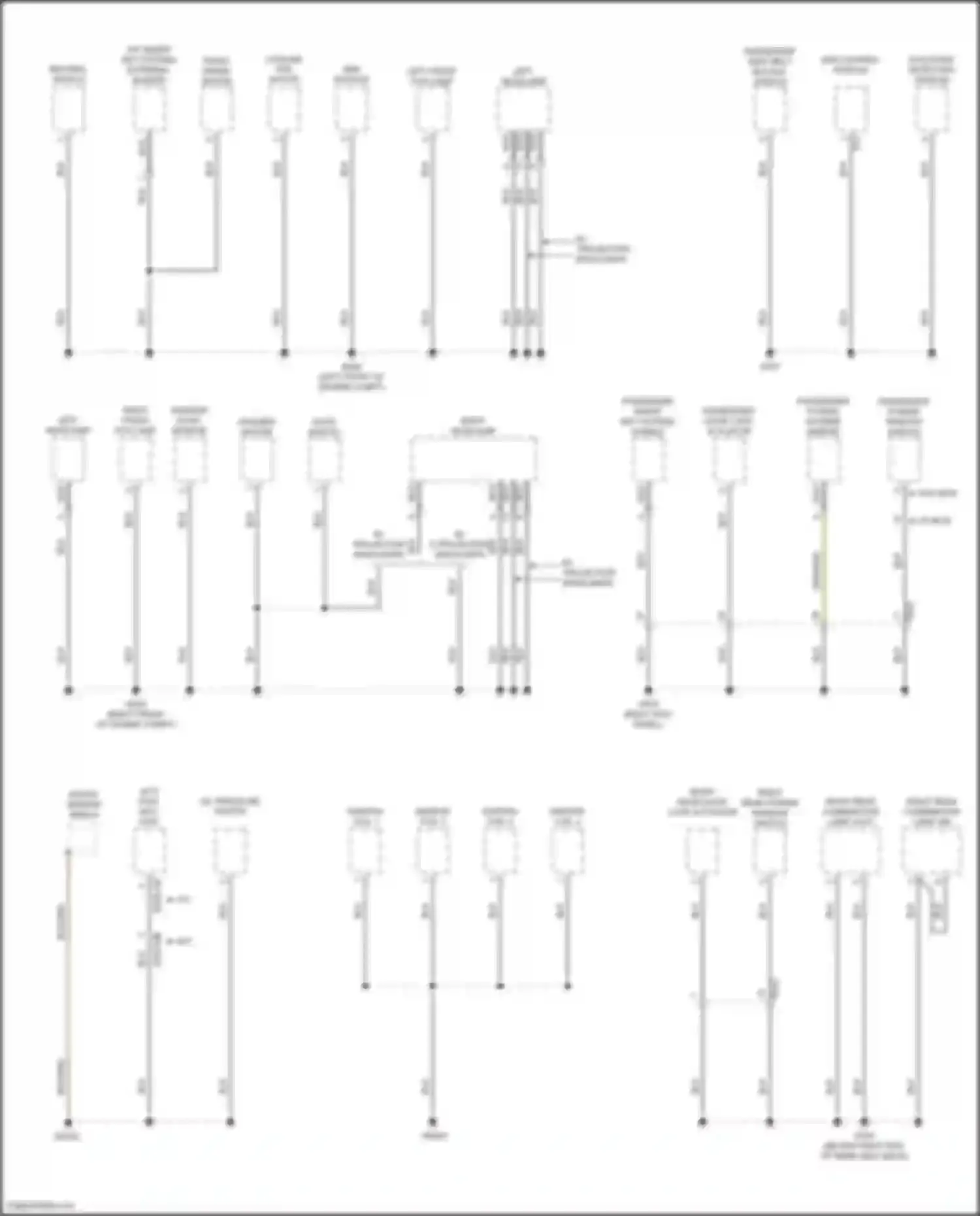 Accent Hyundai V facelift (2020-2024): Ground distribution circuit (3 of 4)