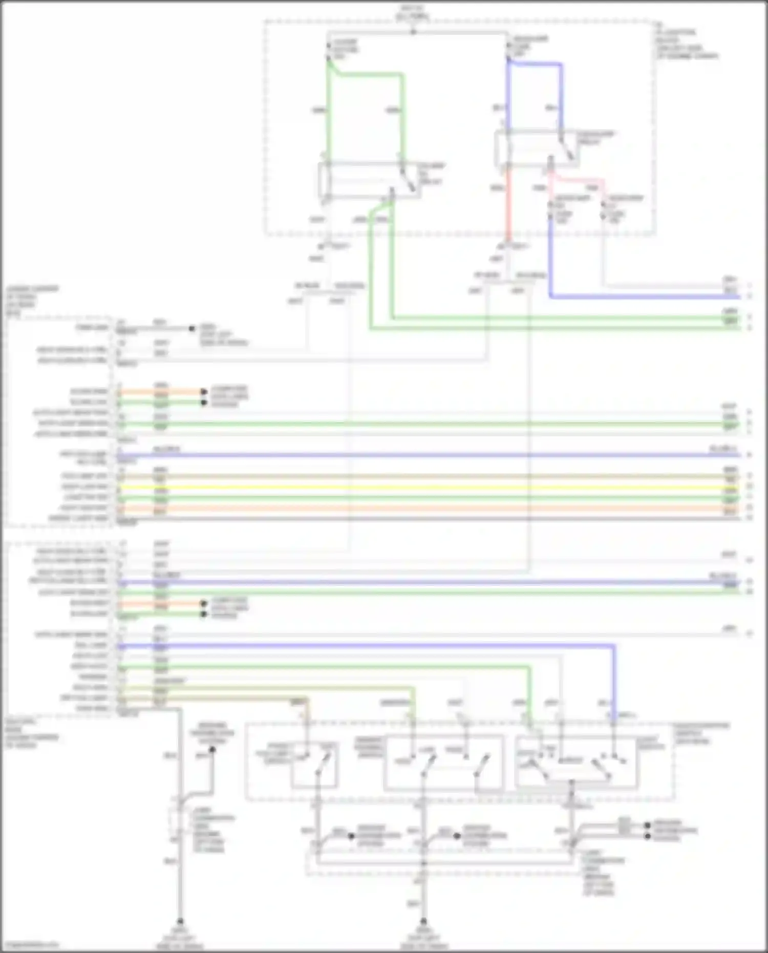 Accent Hyundai V facelift (2020-2024): Headlights circuit, w/o drl (1 of 3)