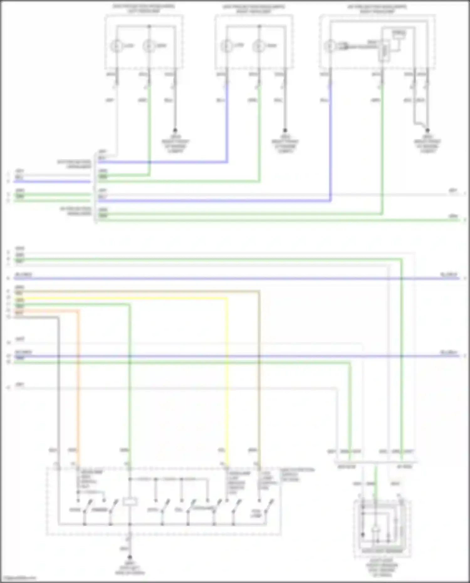 Accent Hyundai V facelift (2020-2024): Headlights circuit, w/o drl (2 of 3)