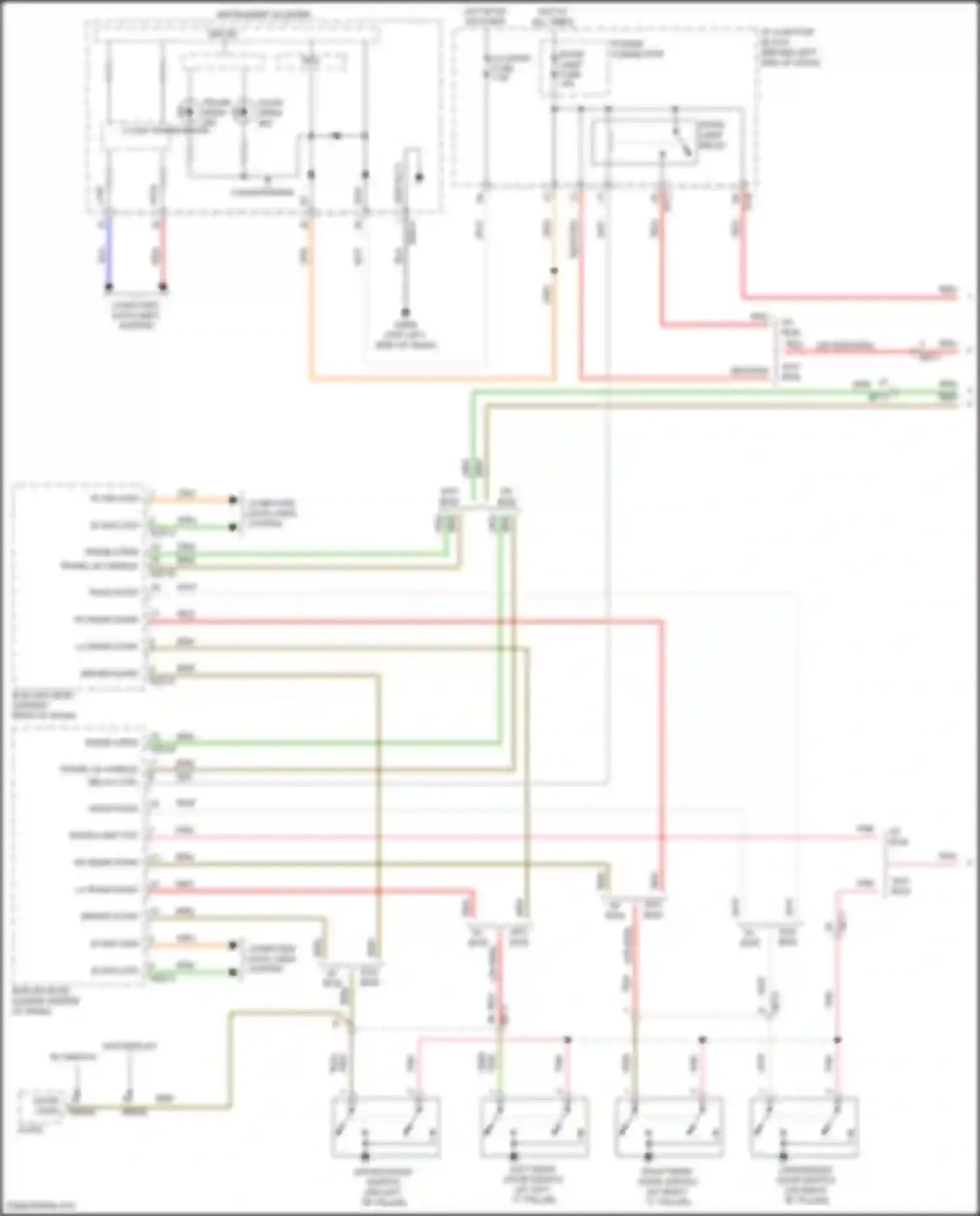 Accent Hyundai V facelift (2020-2024): Courtesy lamps circuit (1 of 2)