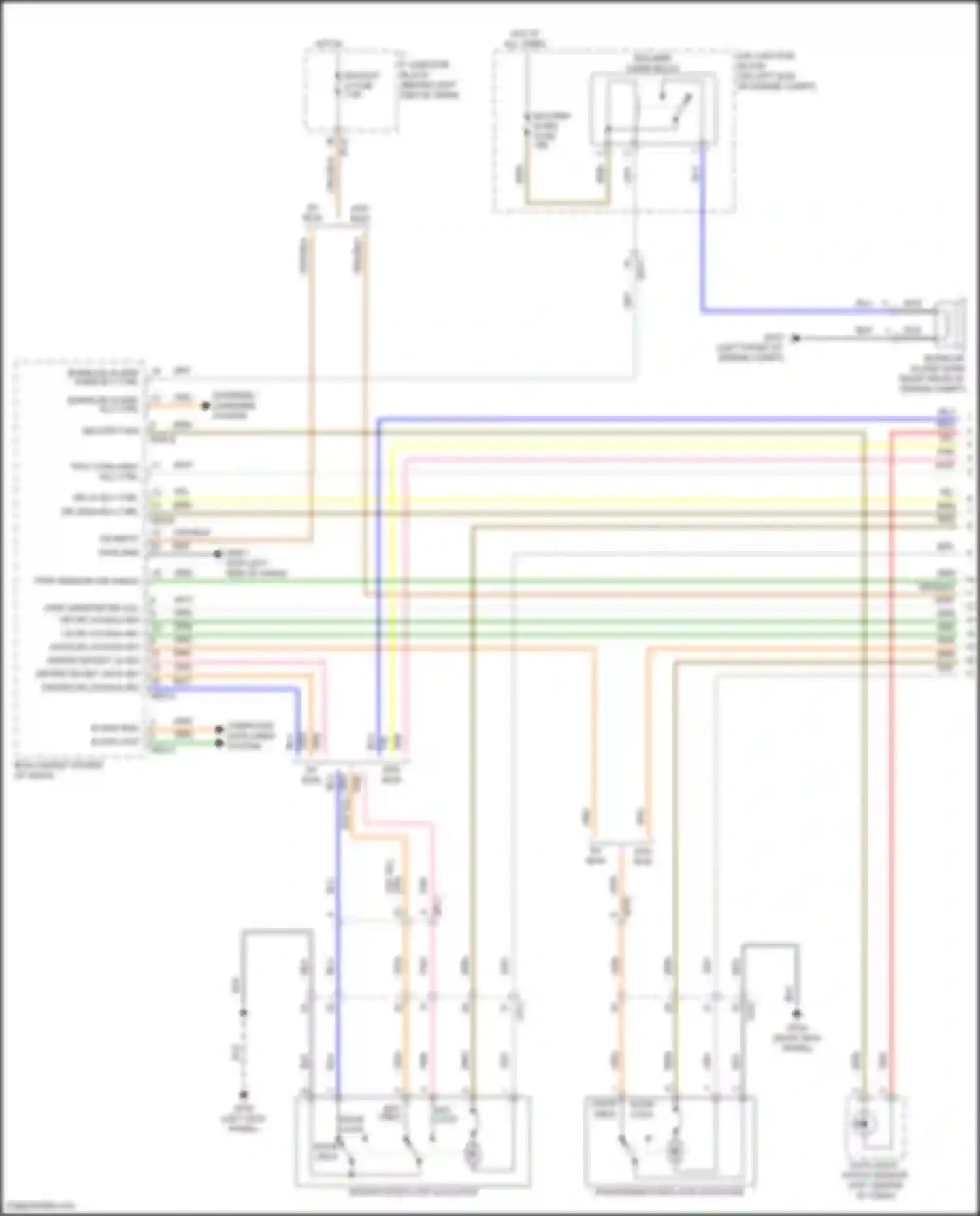 Accent Hyundai V facelift (2020-2024): Power door locks circuit (1 of 3)