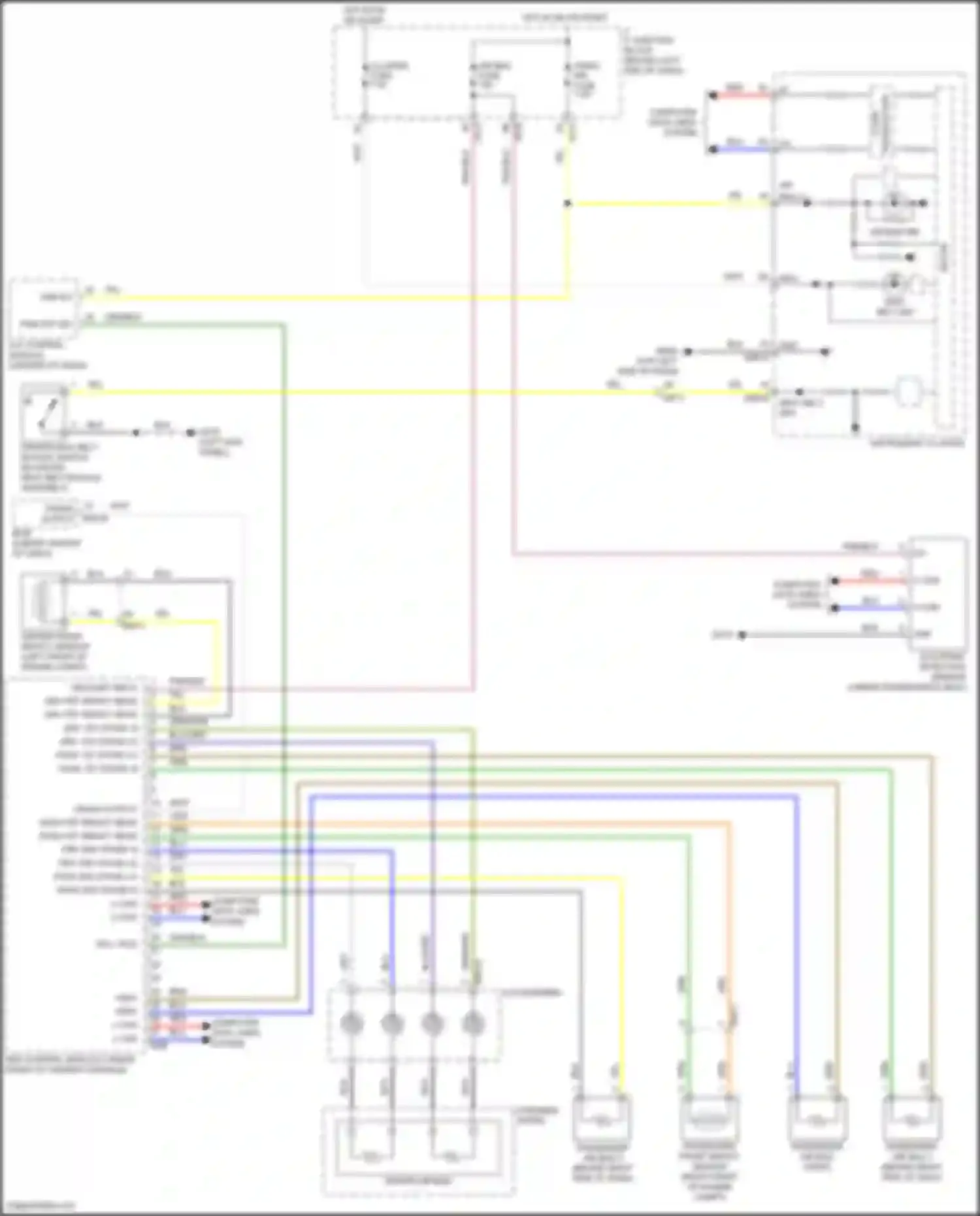 Accent Hyundai V facelift (2020-2024): Supplemental restraints circuit (1 of 2)