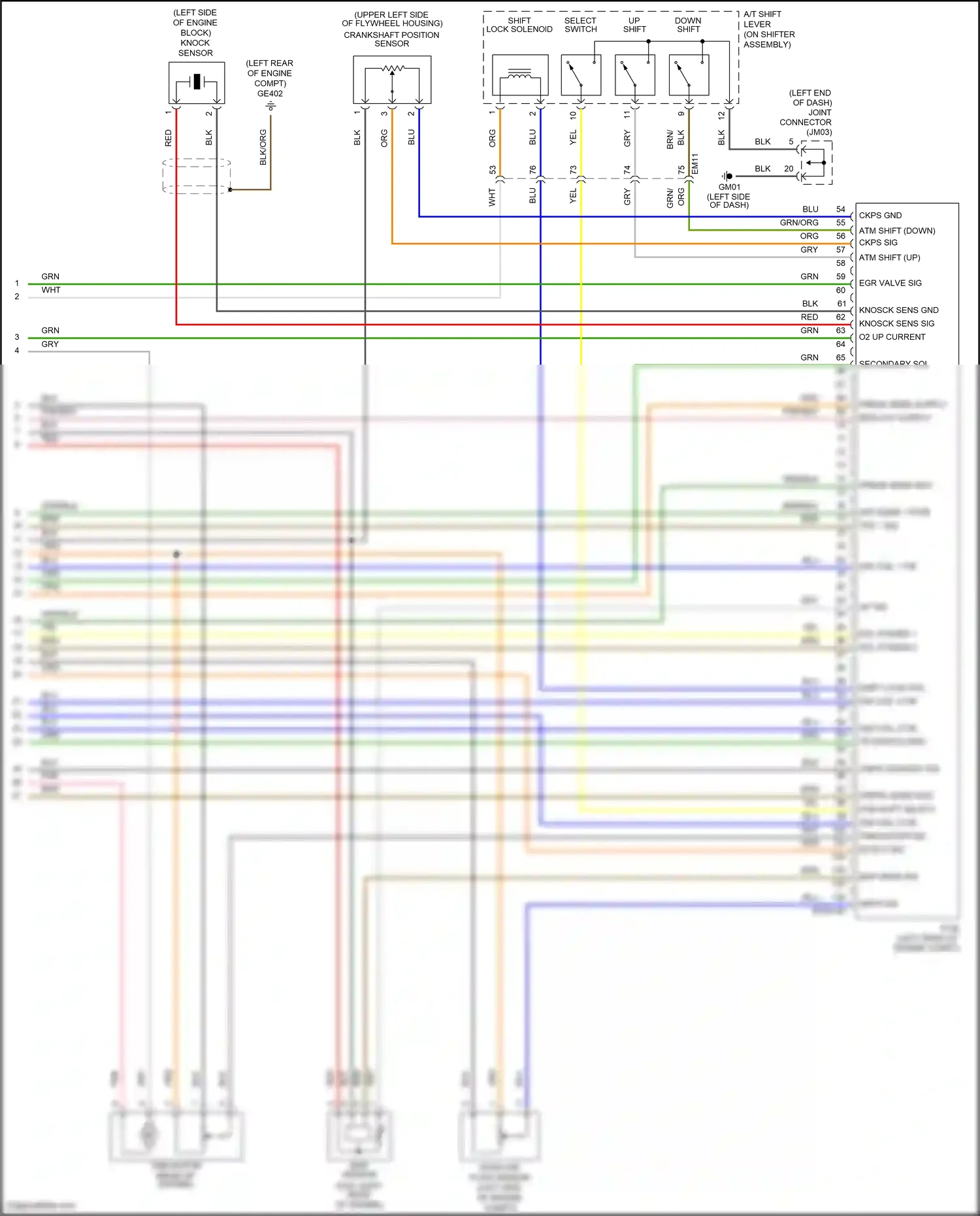 Wiring diagram atm shift select for Hyundai Accent V facelift (2020-2024) (1 of 1)