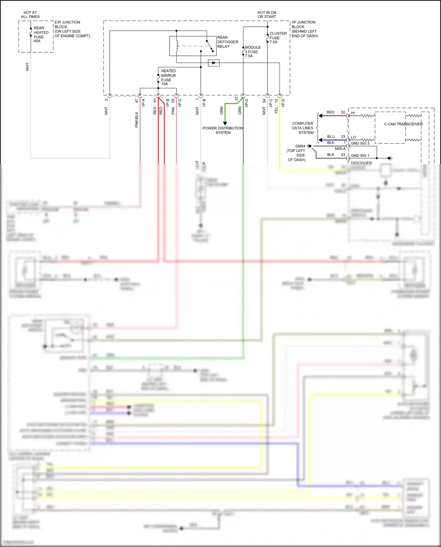 Wiring diagram computer data lines system for Hyundai Accent V facelift (2020-2024) (21 of 60)