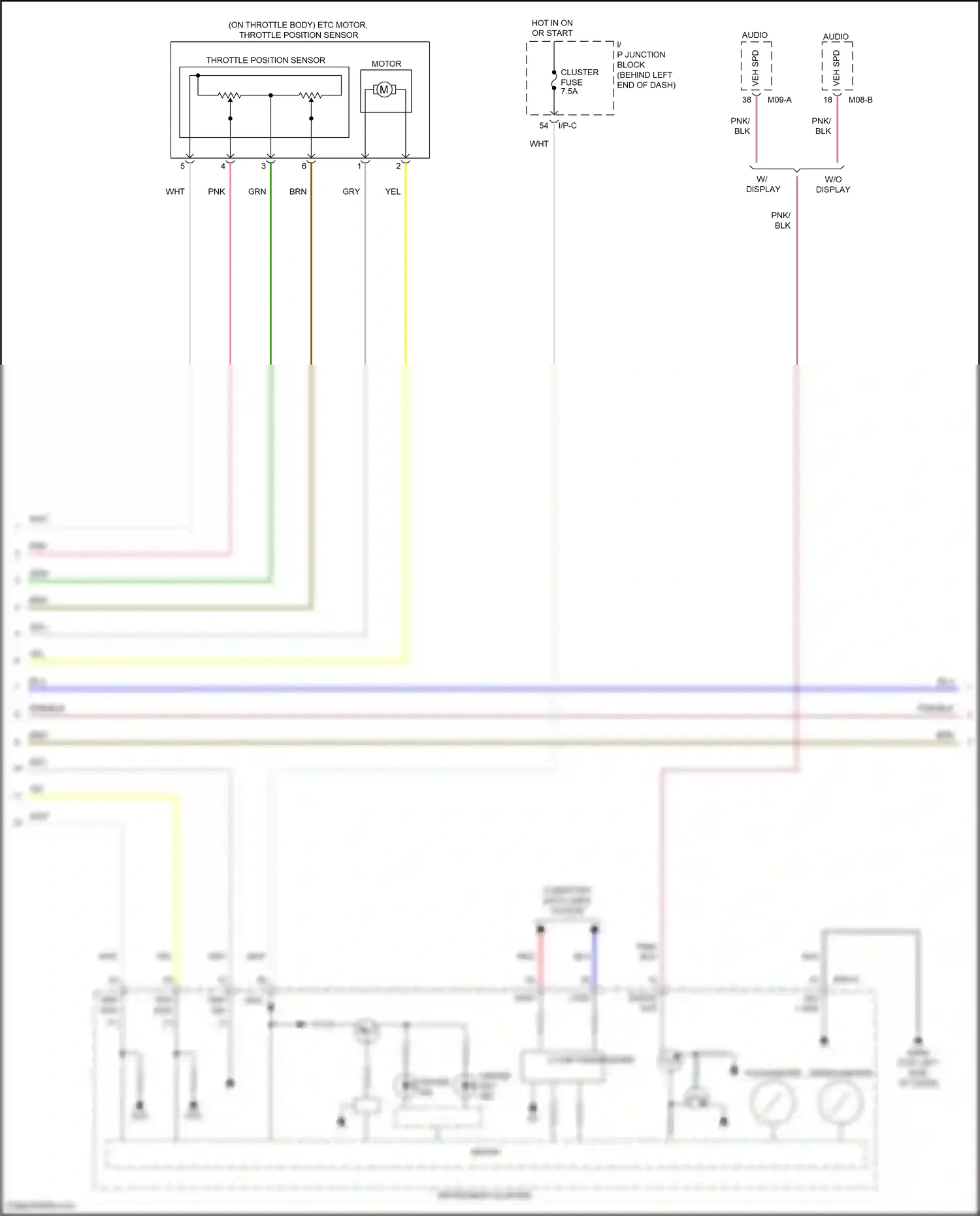 Wiring diagram throttle position sensor for Hyundai Accent V facelift (2020-2024) (1 of 1)