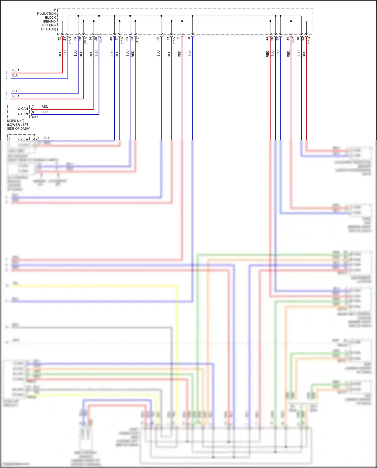 Wiring diagram tpms unit for Hyundai Accent V facelift (2020-2024) (1 of 5)