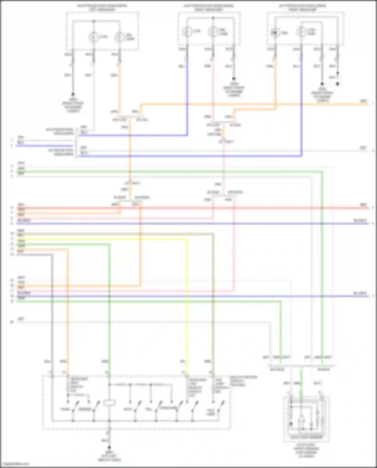 Accent Hyundai V (2017-2023): Headlights circuit, w/ drl (2 of 3)