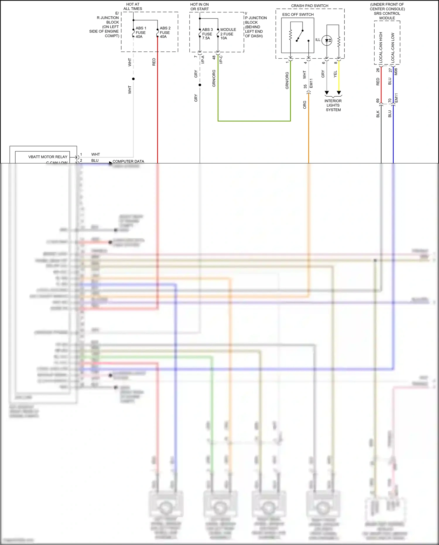 Wiring diagram blk for Hyundai Accent V (2017-2023) (1 of 101)