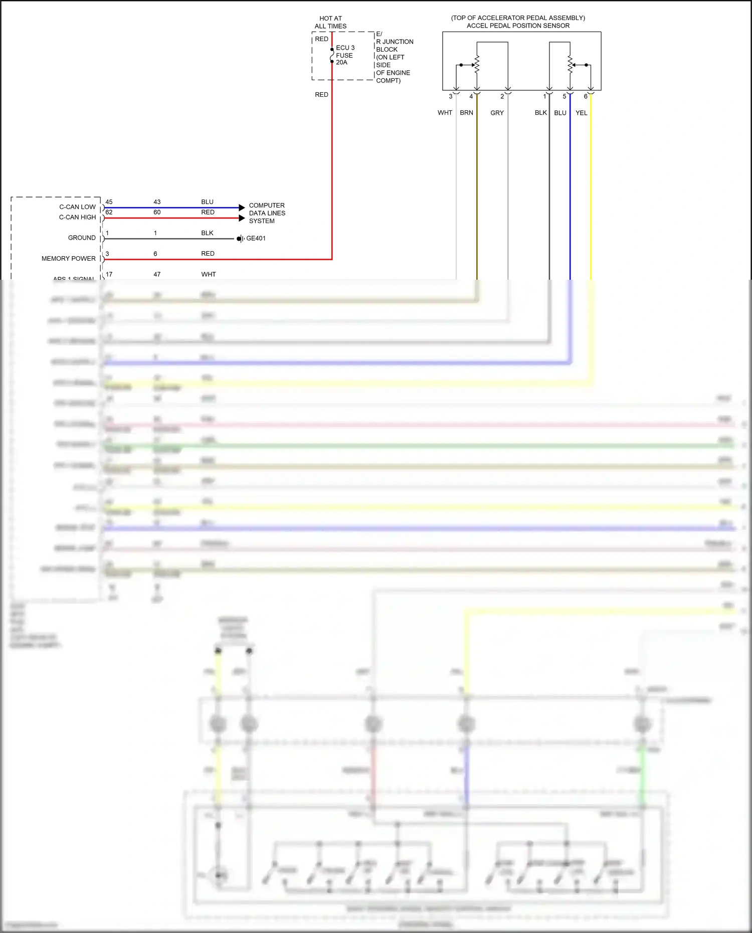 Wiring diagram computer data lines system for Hyundai Accent V (2017-2023) (44 of 60)