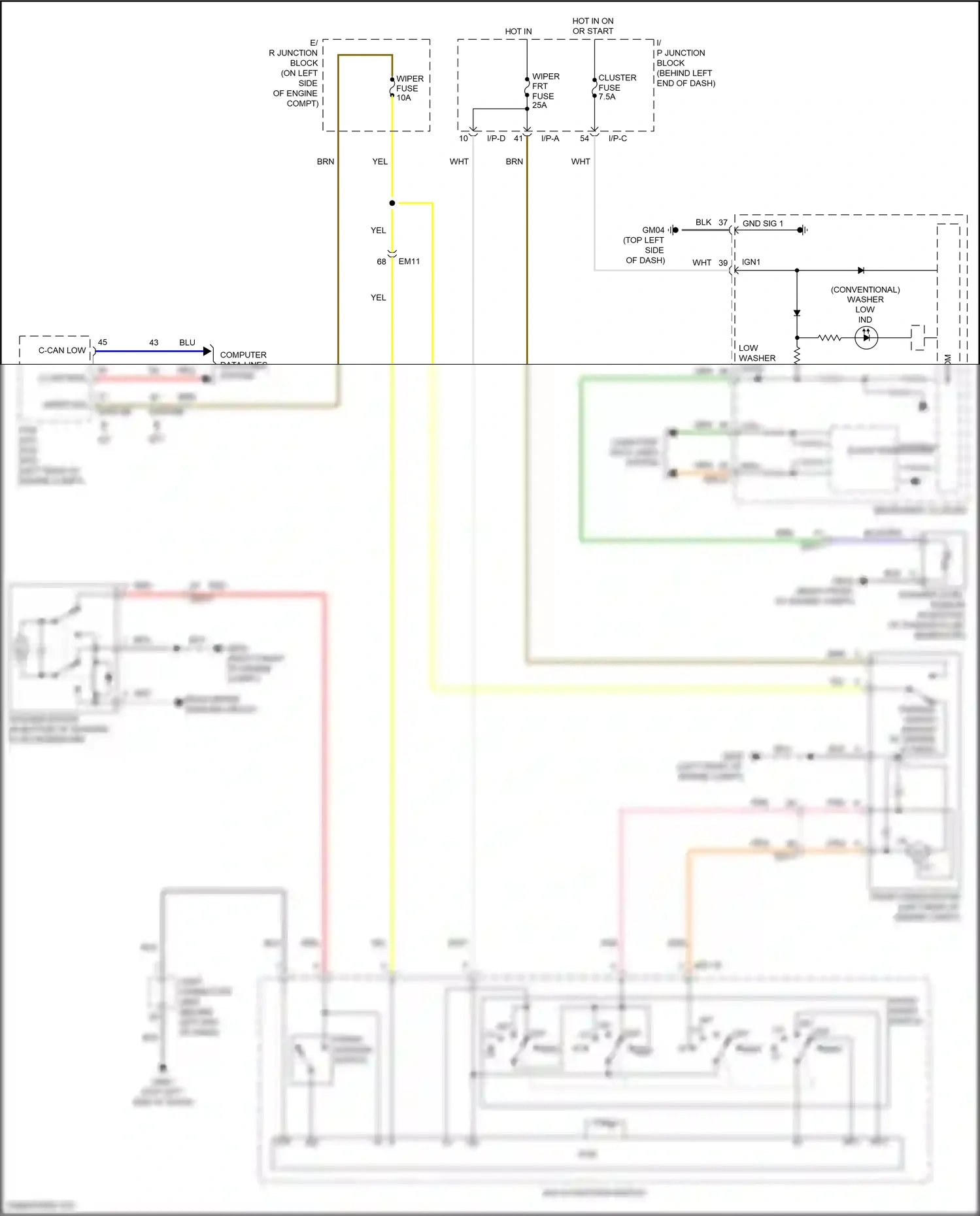 Wiring diagram (conventional for Hyundai Accent V (2017-2023) (3 of 5)