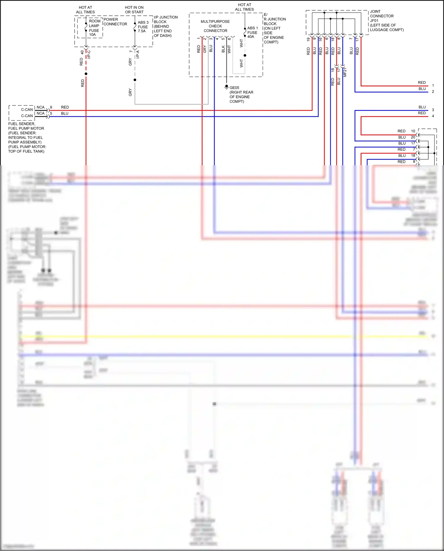 Wiring diagram data link connector for Hyundai Accent V (2017-2023) (1 of 3)