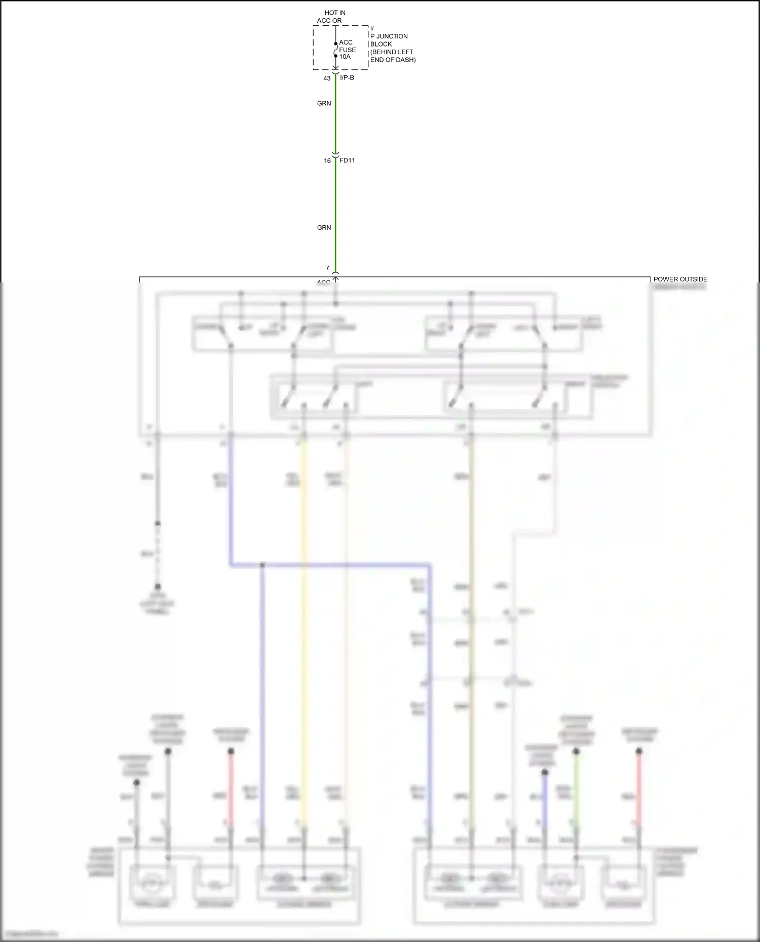 Wiring diagram i/p-b for Hyundai Accent V (2017-2023) (17 of 25)