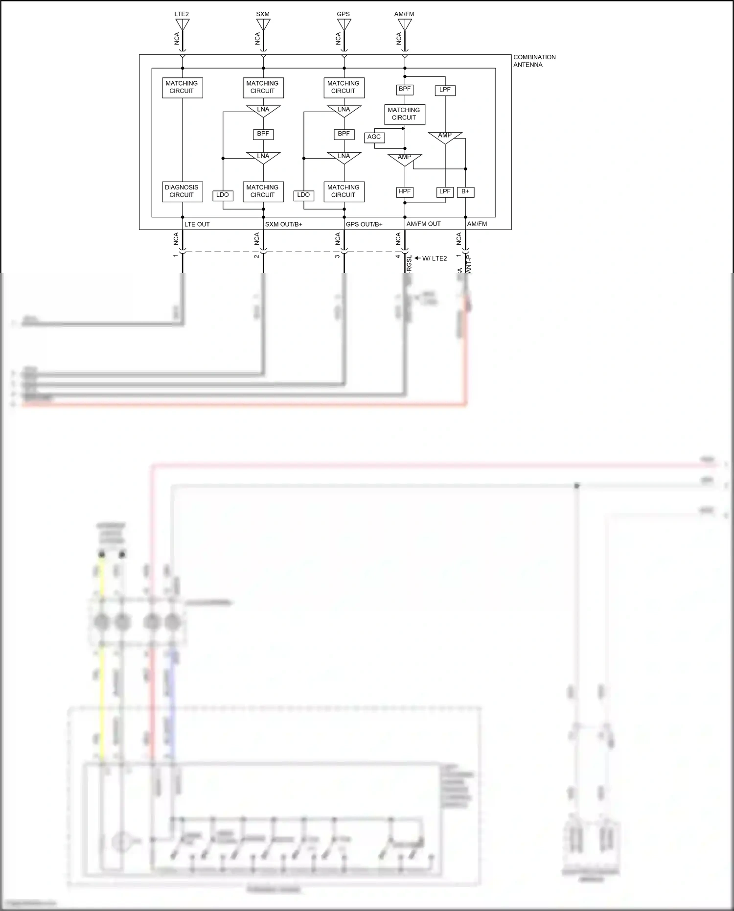 Wiring diagram lpf b+ for Hyundai Accent V (2017-2023) (1 of 2)