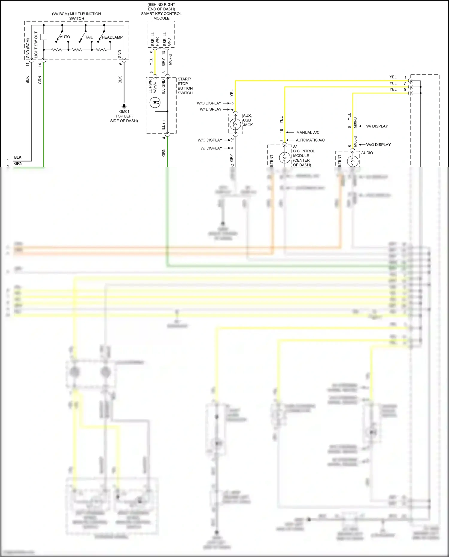 Wiring diagram manual a/c automatic a/c for Hyundai Accent V (2017-2023) (2 of 2)