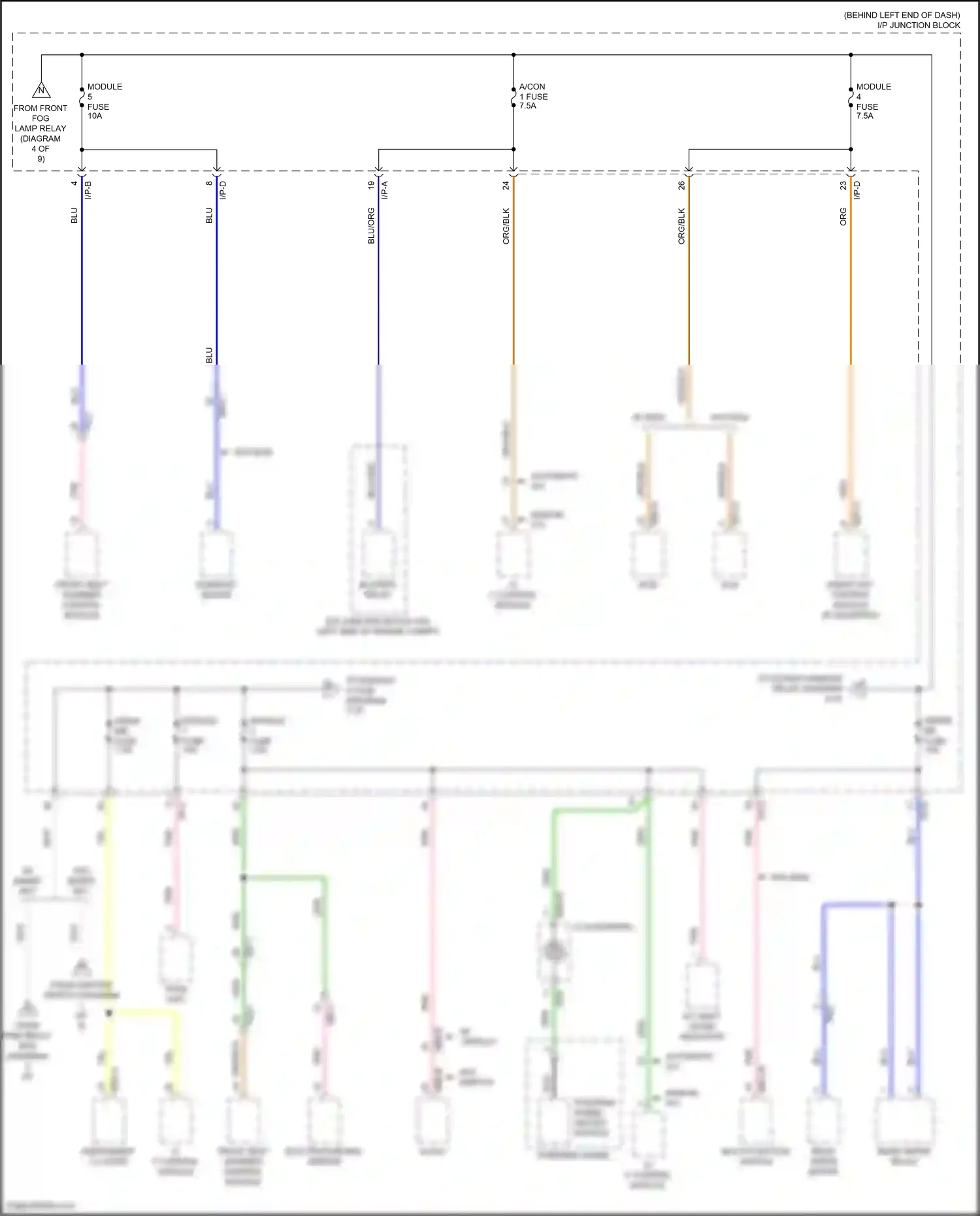 Wiring diagram module 4 fuse for Hyundai Accent V (2017-2023) (4 of 6)