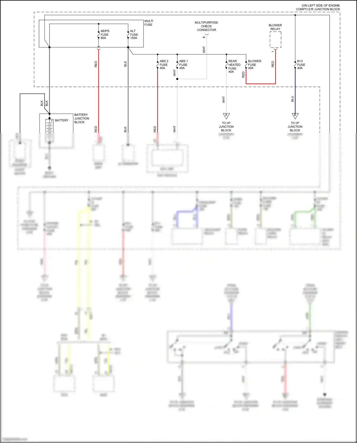 Wiring diagram multi fuse for Hyundai Accent V (2017-2023) (3 of 3)