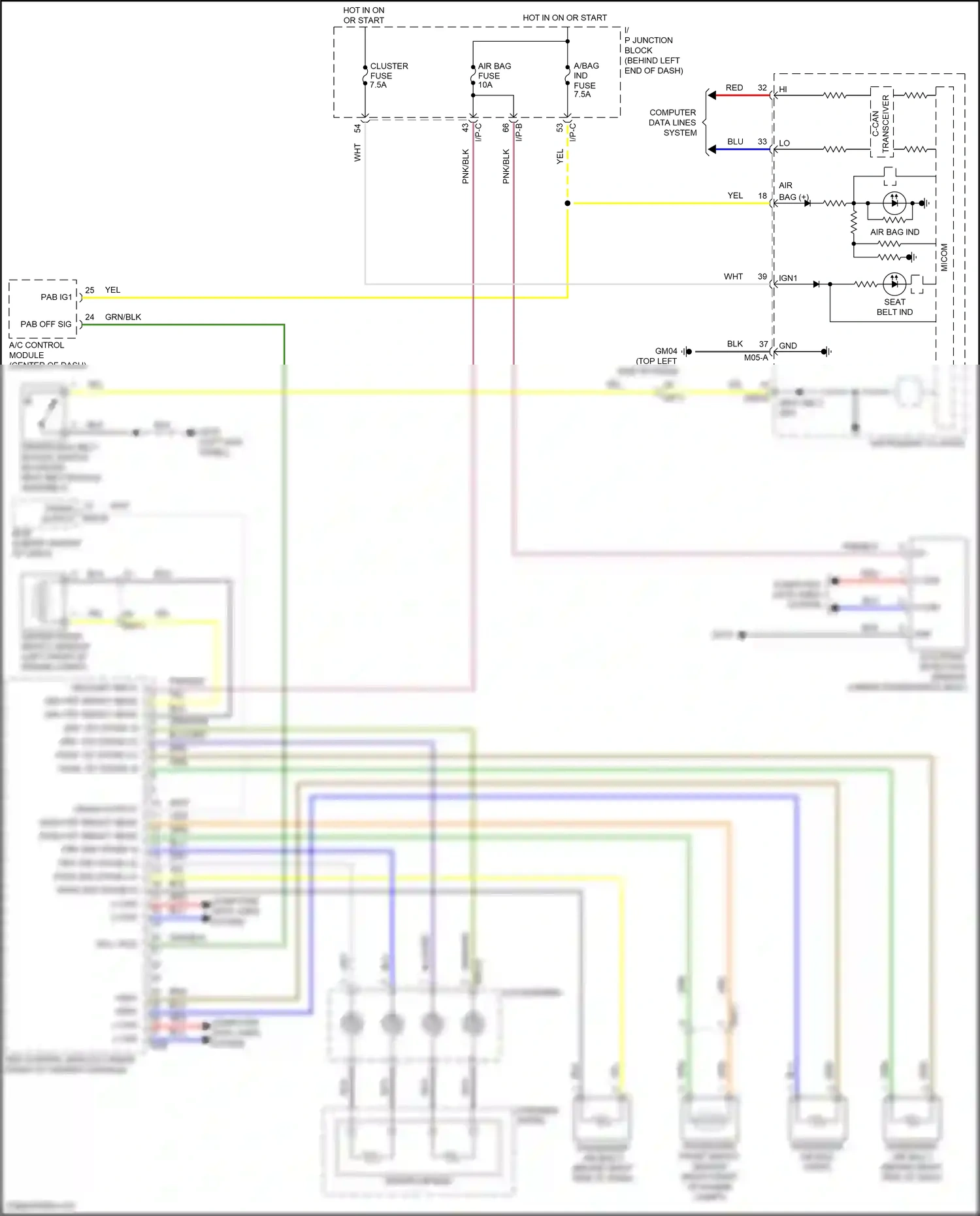Wiring diagram occupant detection sensor for Hyundai Accent V (2017-2023) (4 of 4)