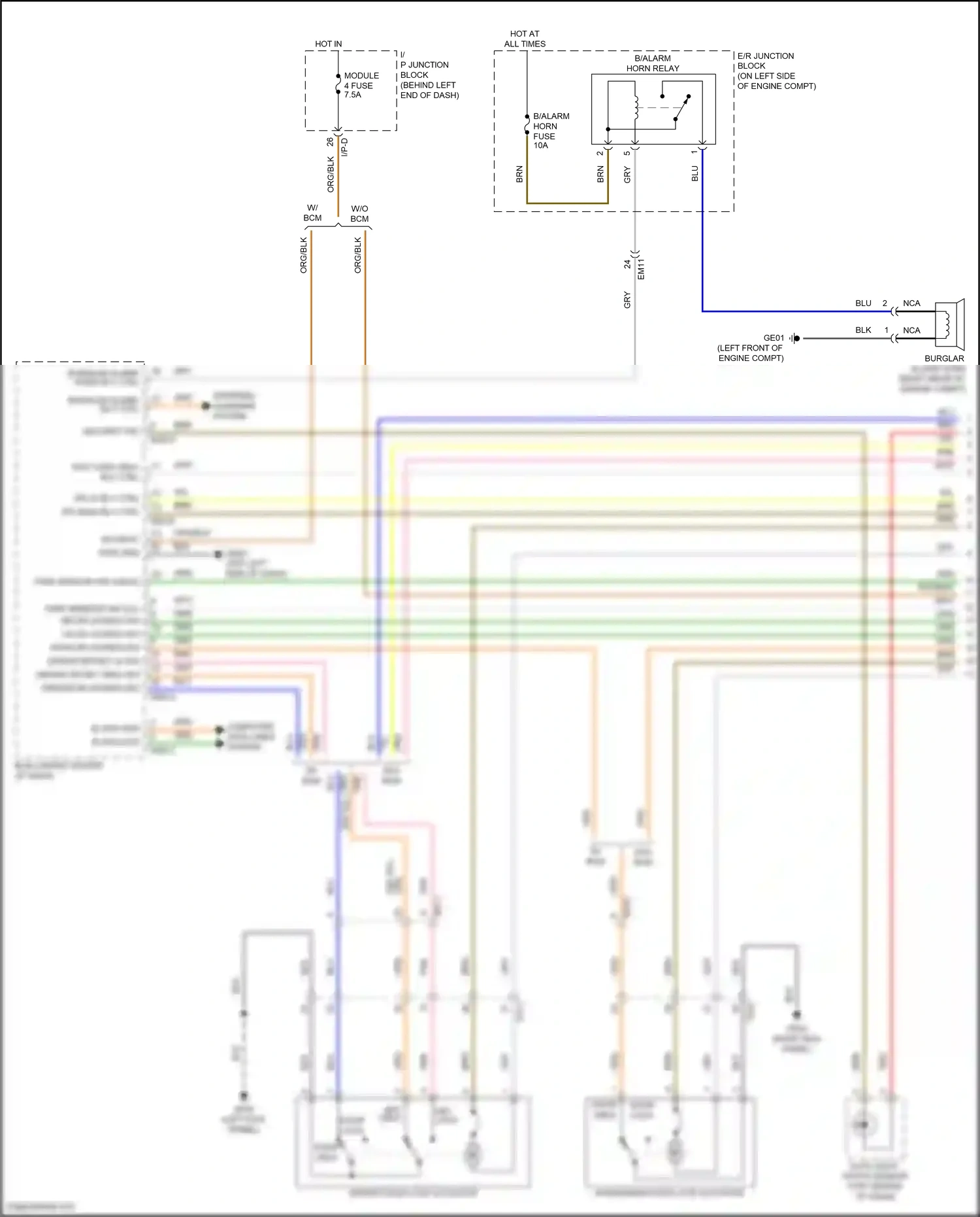 Wiring diagram org/blk for Hyundai Accent V (2017-2023) (2 of 20)