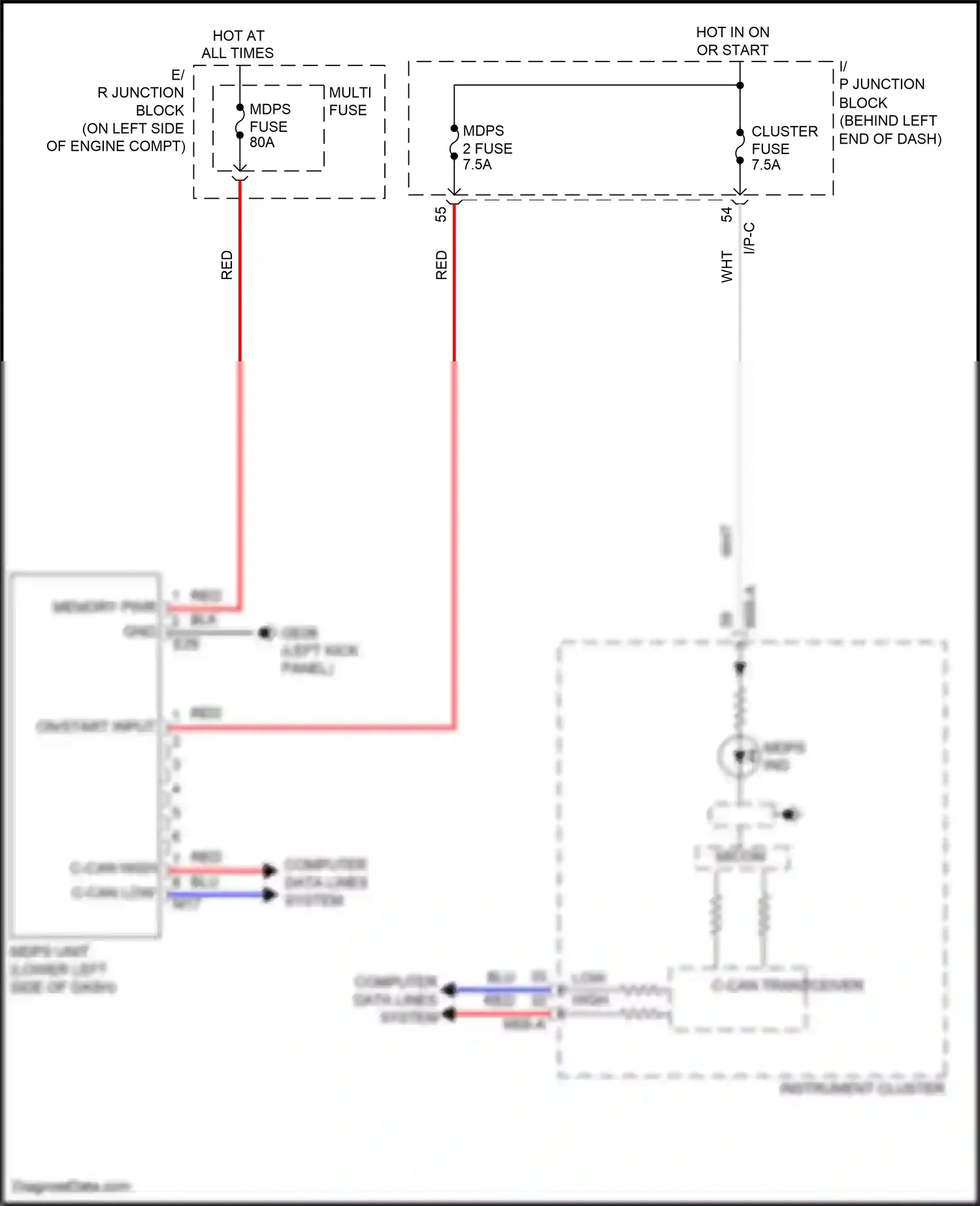 Wiring diagram red for Hyundai Accent V (2017-2023) (24 of 90)