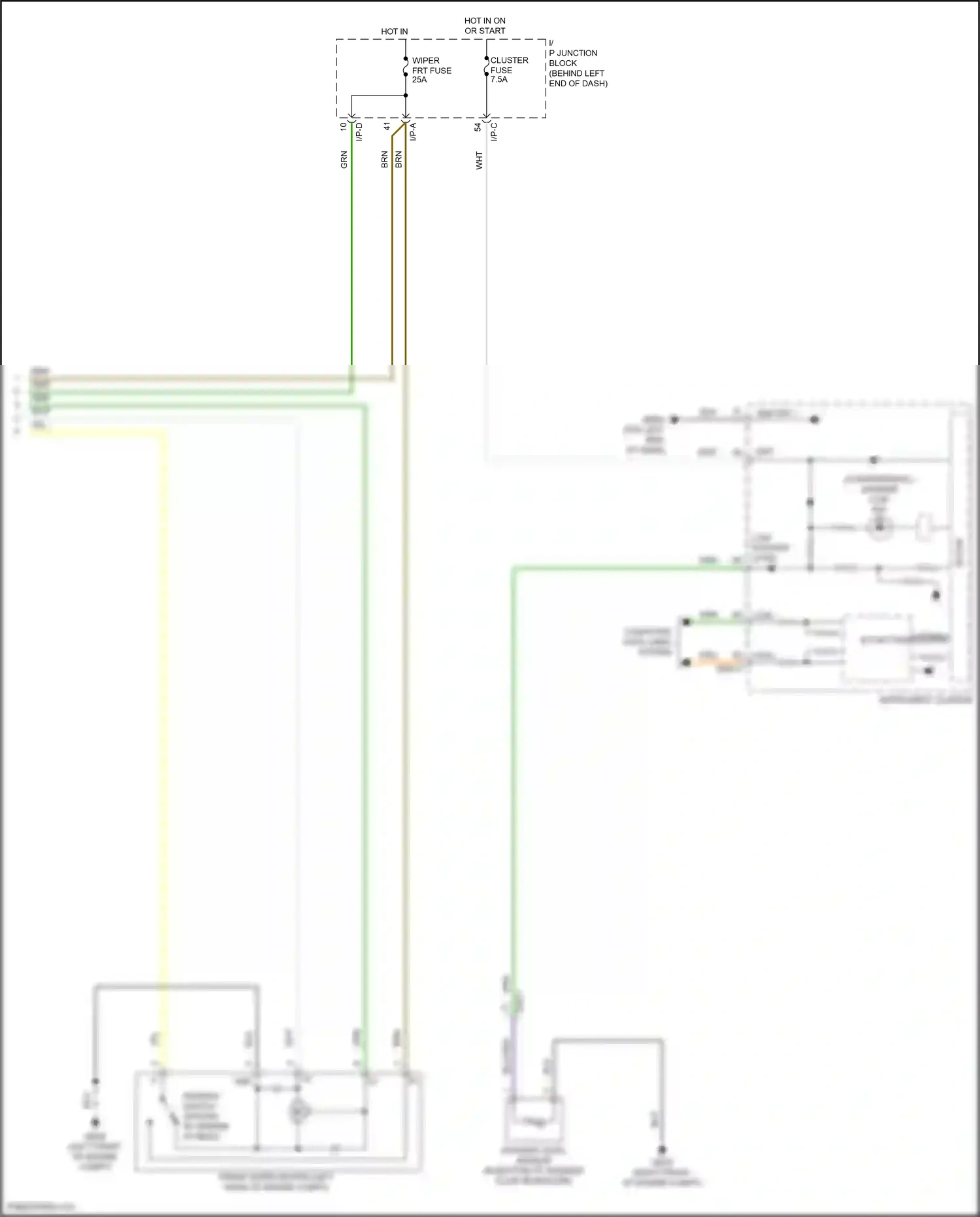 Wiring diagram washer level sensor for Hyundai Accent V (2017-2023) (1 of 3)