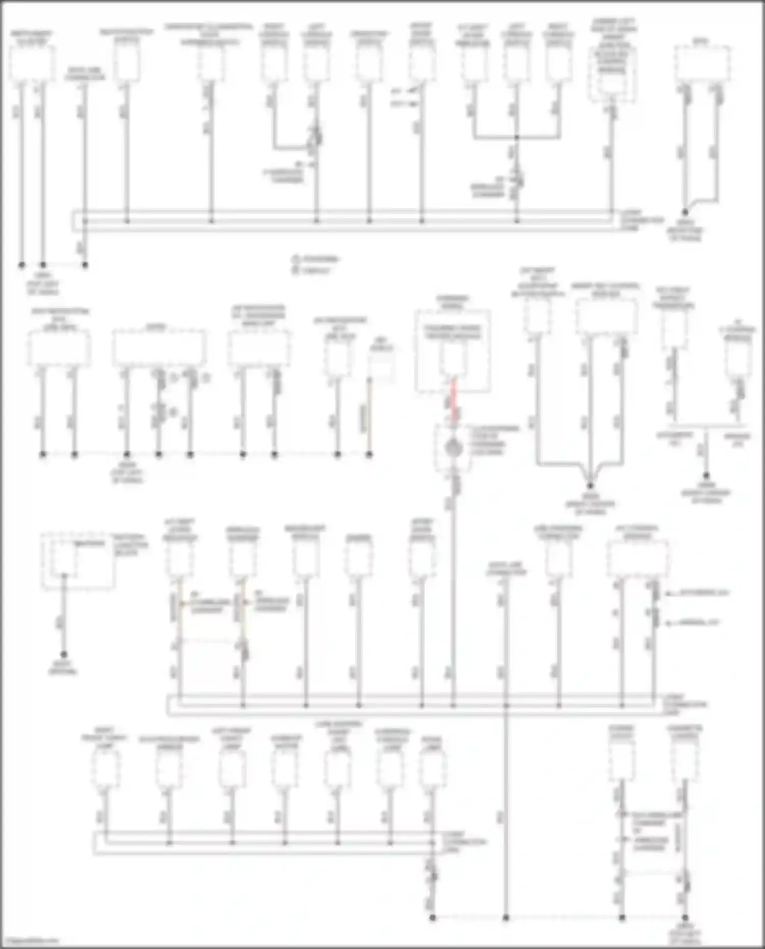 Avante Hyundai VI facelift (2018-2020): Ground distribution circuit, ad (1 of 4)