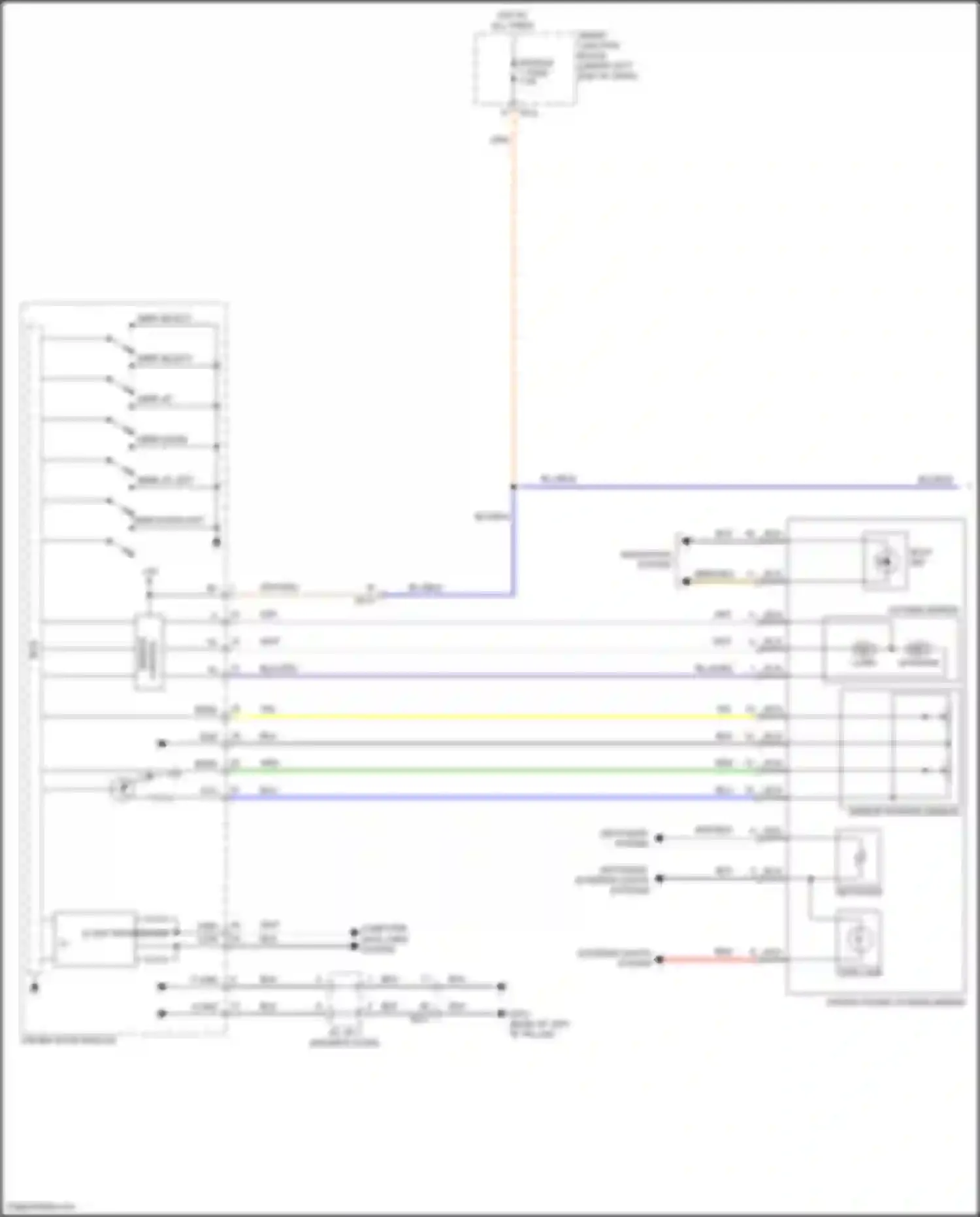Avante Hyundai VI facelift (2018-2020): Memory mirrors circuit (1 of 2)