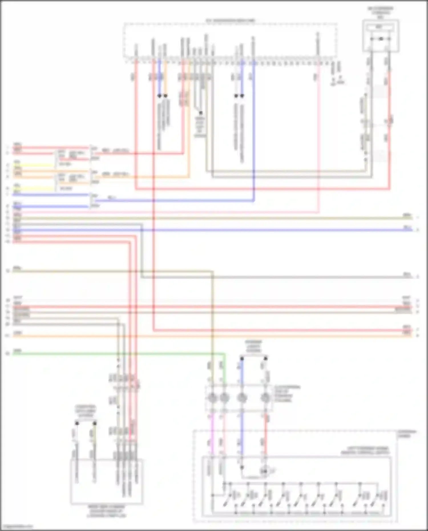 Avante Hyundai VI facelift (2018-2020): Navigation circuit, w/ amplifier (2 of 4)