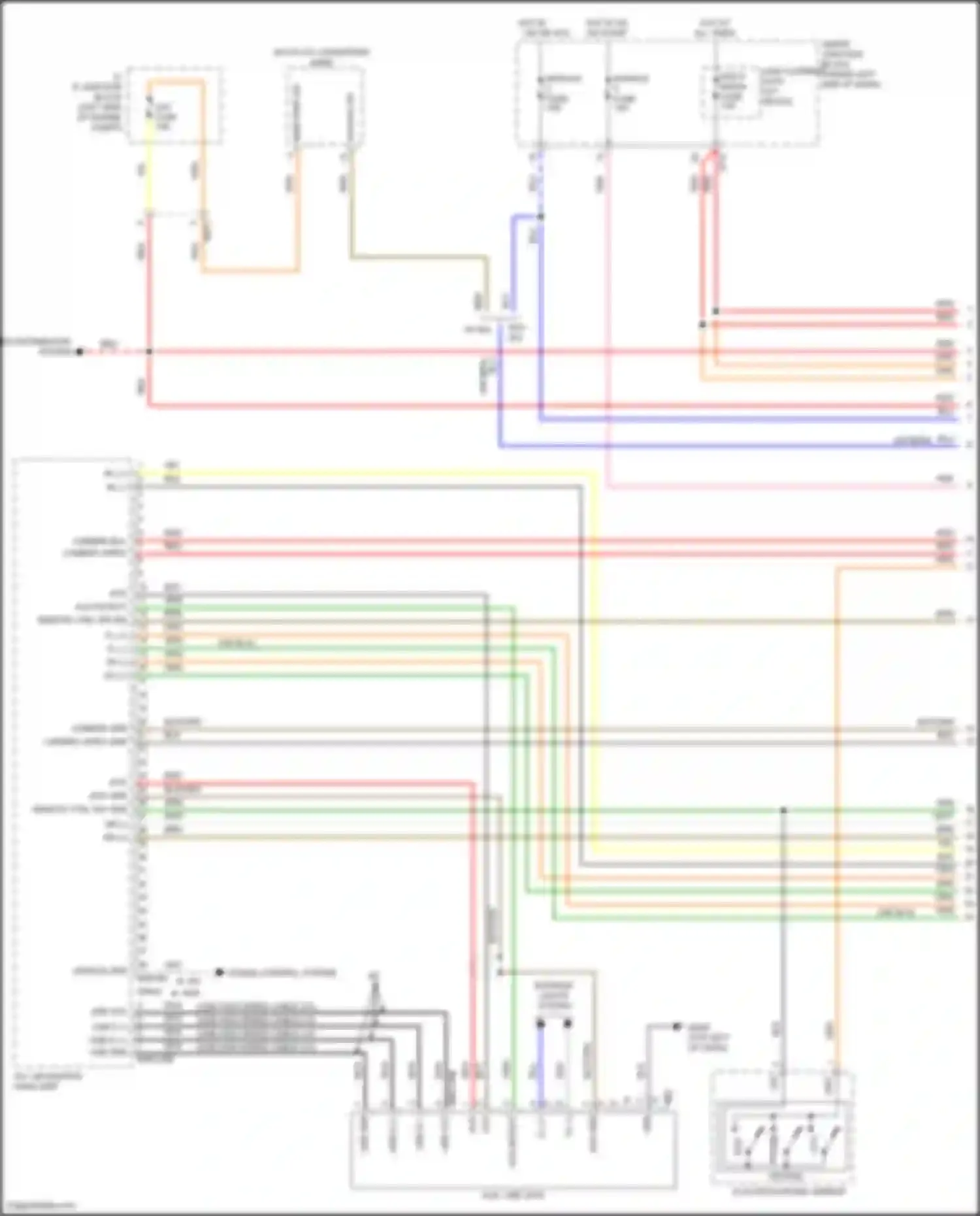 Avante Hyundai VI facelift (2018-2020): Navigation circuit, w/o amplifier (1 of 3)