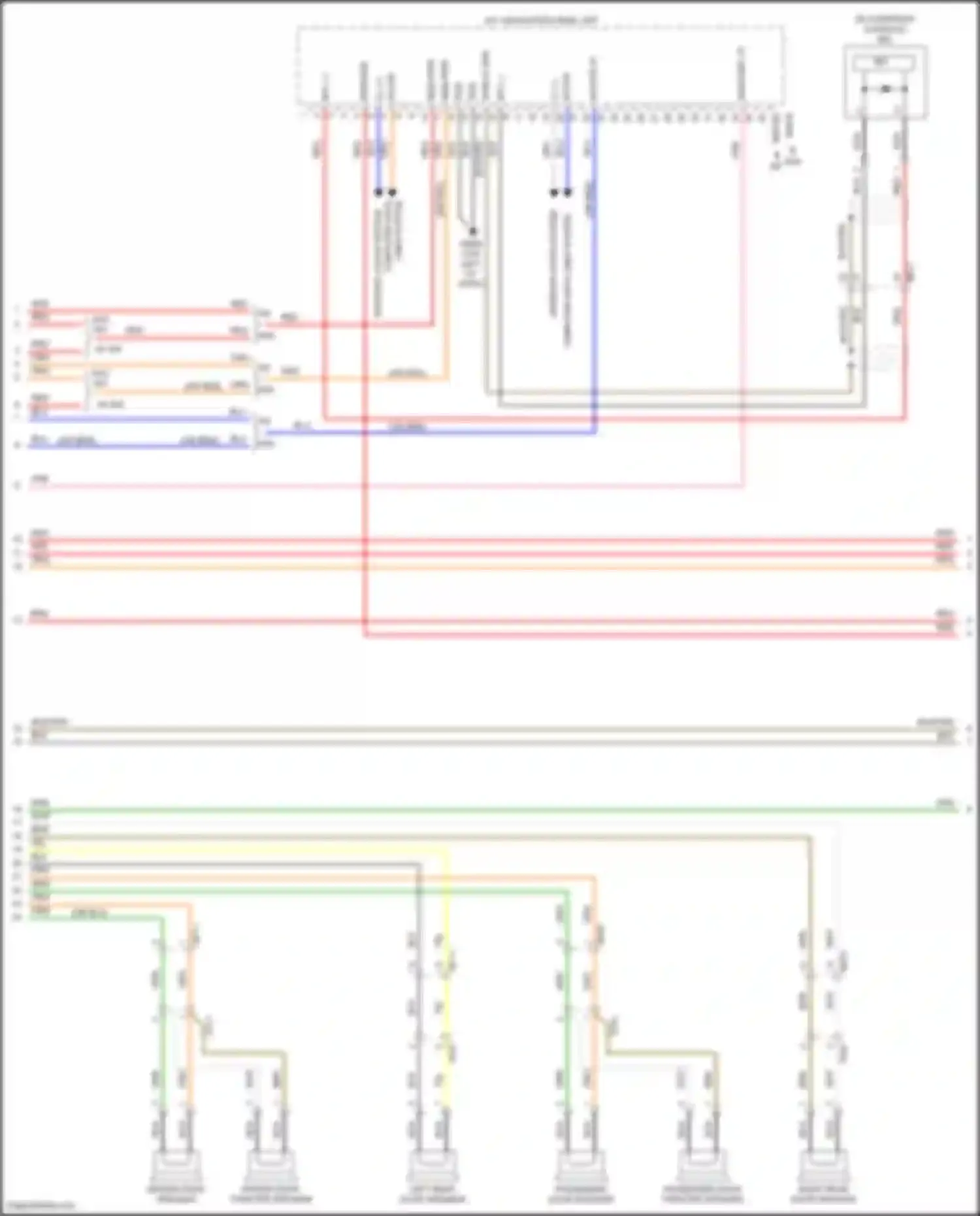 Avante Hyundai VI facelift (2018-2020): Navigation circuit, w/o amplifier (2 of 3)