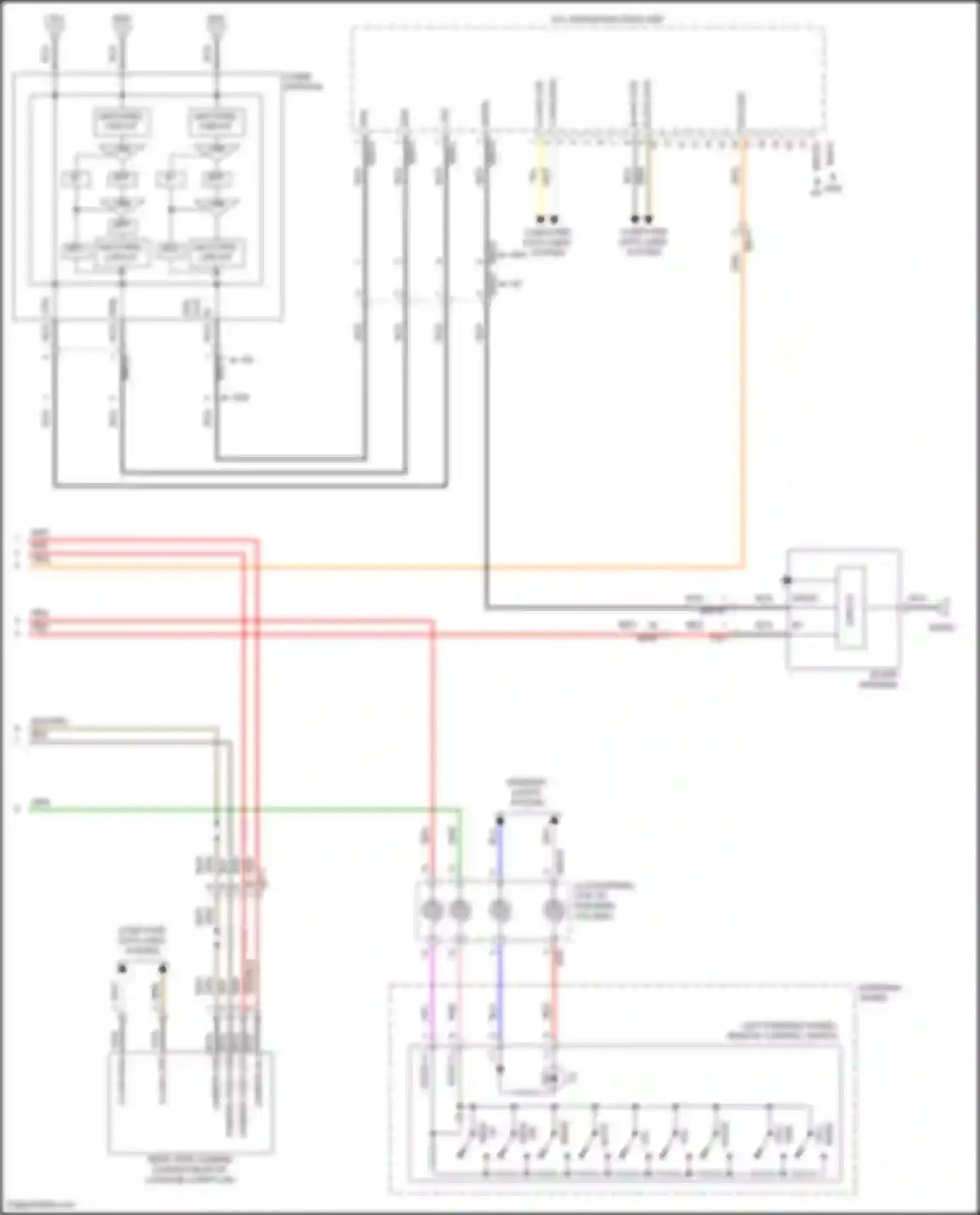 Avante Hyundai VI facelift (2018-2020): Navigation circuit, w/o amplifier (3 of 3)