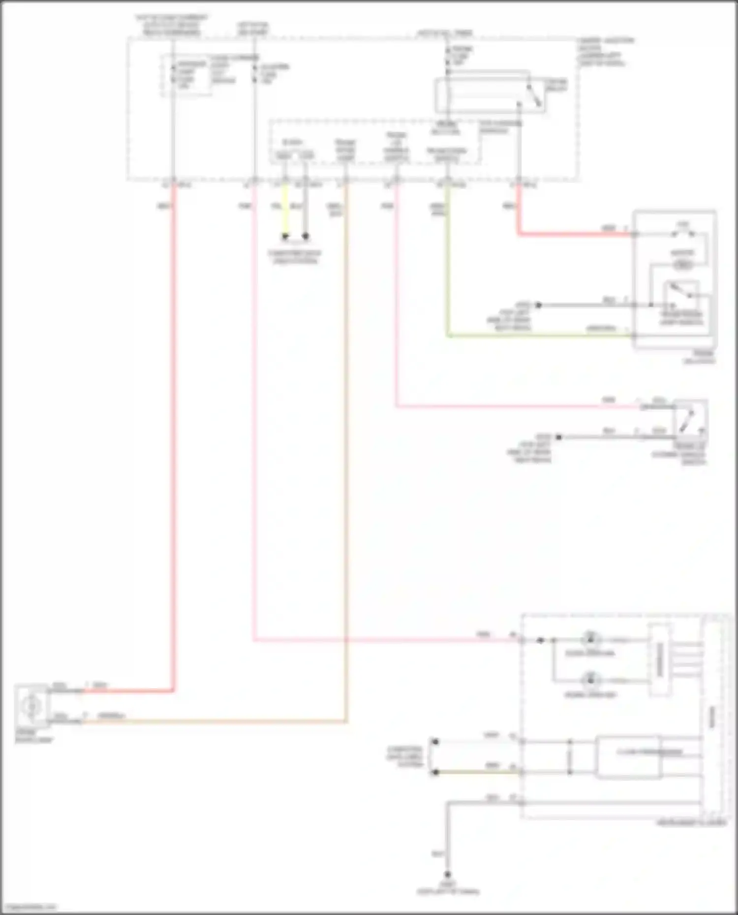 Avante Hyundai VI facelift (2018-2020): Trunk release circuit
