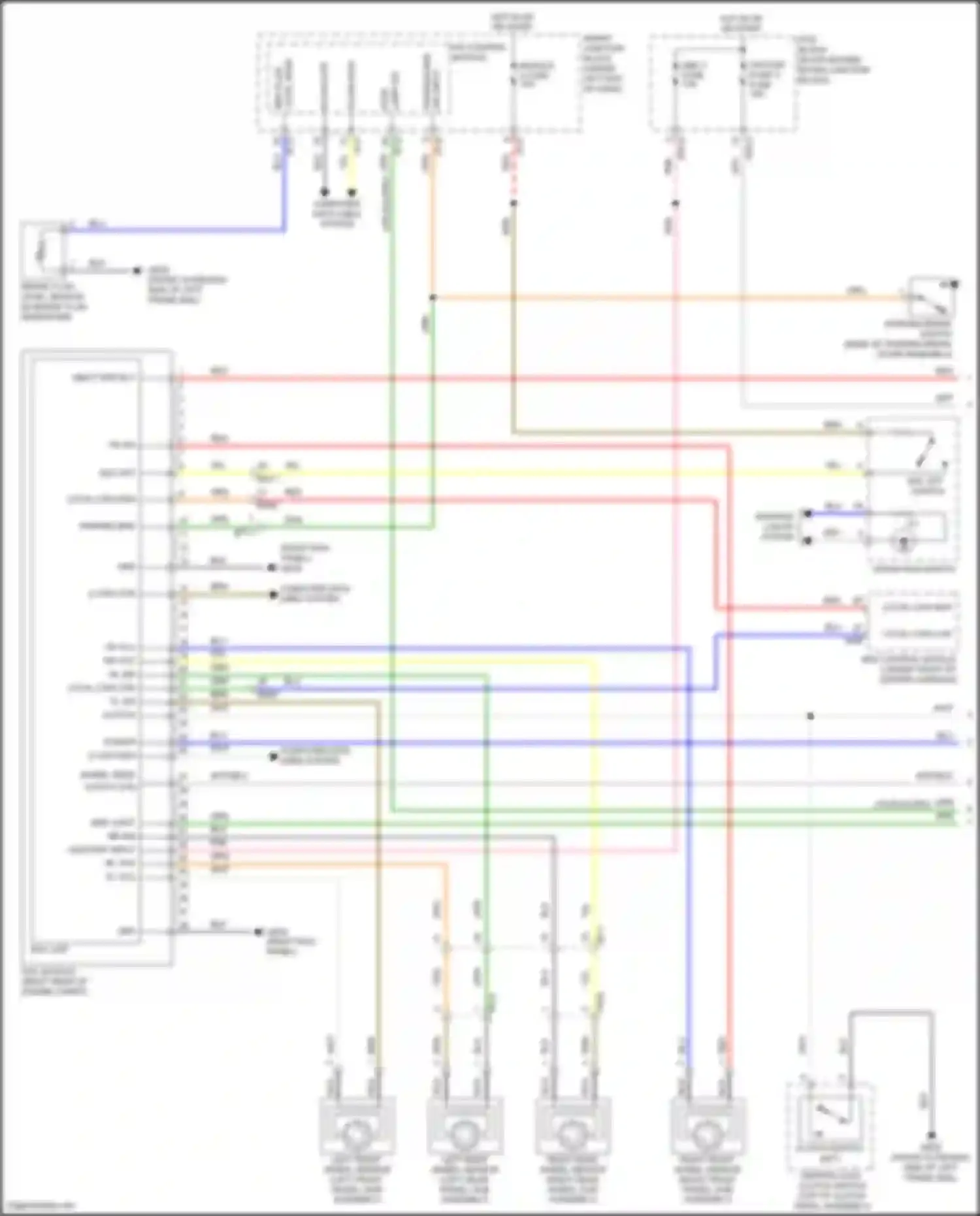 Wiring diagram brake fluid level sensor for Hyundai Avante VI facelift (2018-2020) (1 of 7)