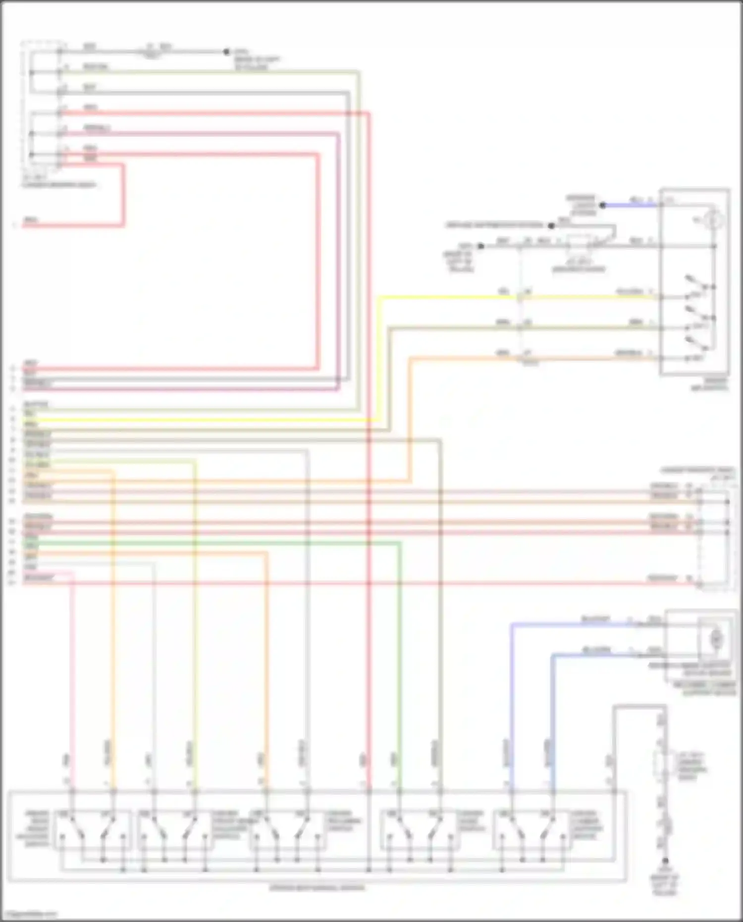 Wiring diagram driver slide switch for Hyundai Avante VI facelift (2018-2020) (1 of 1)