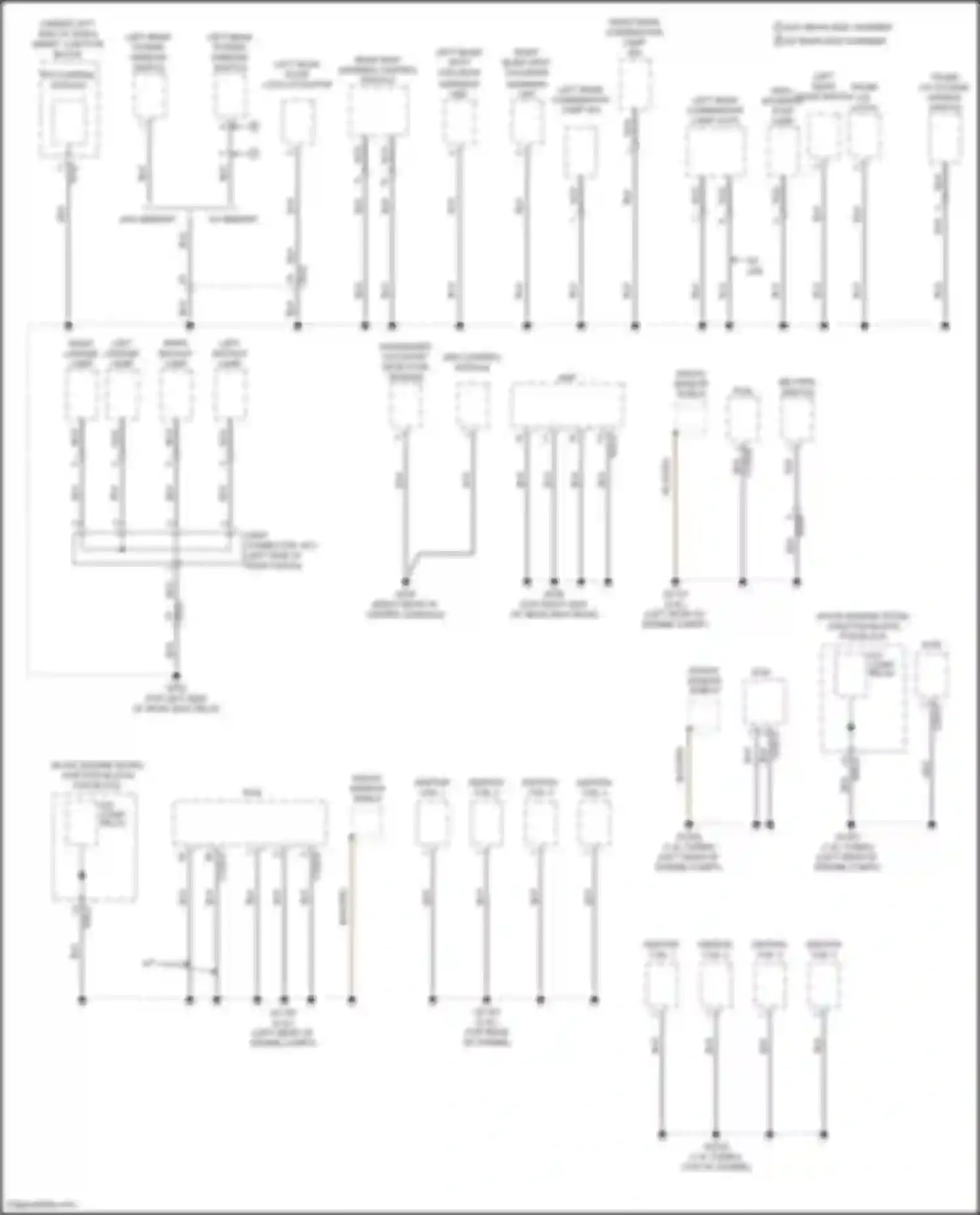 Wiring diagram left rear power window switch for Hyundai Avante VI facelift (2018-2020) (2 of 9)
